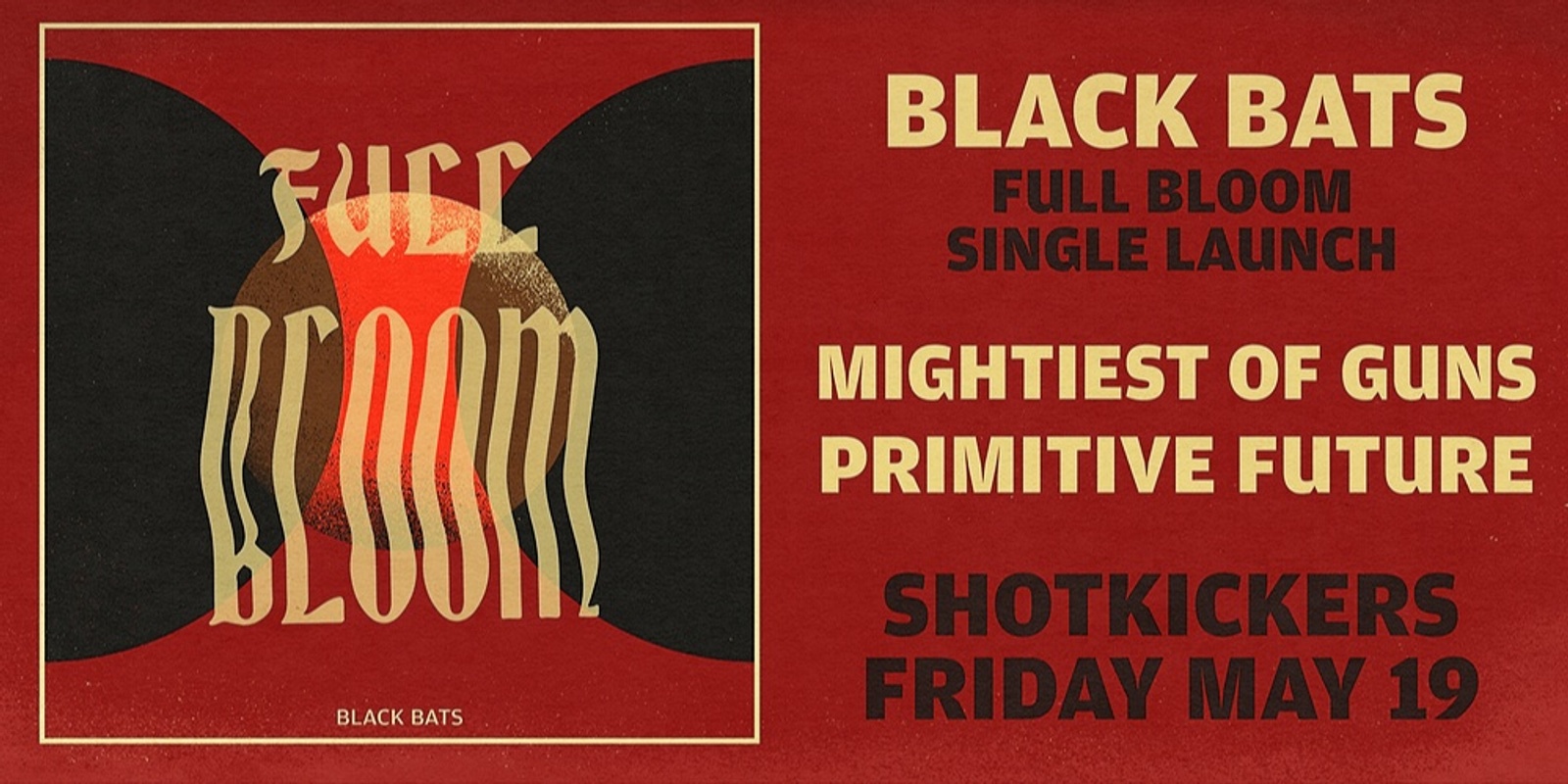 Banner image for Black Bats Single Launch @ Shotkickers