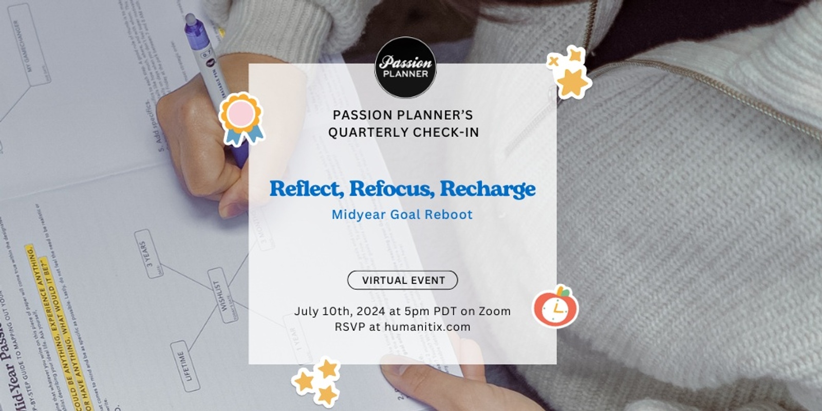 Banner image for Passion Planner's Quarterly Check-in: Midyear Goal Reboot 