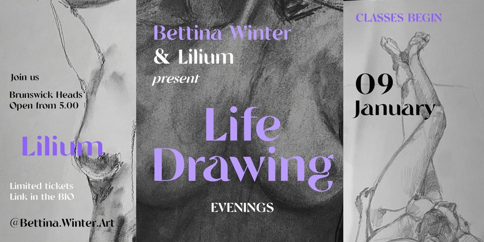 Banner image for Full moon Life drawing Evening 