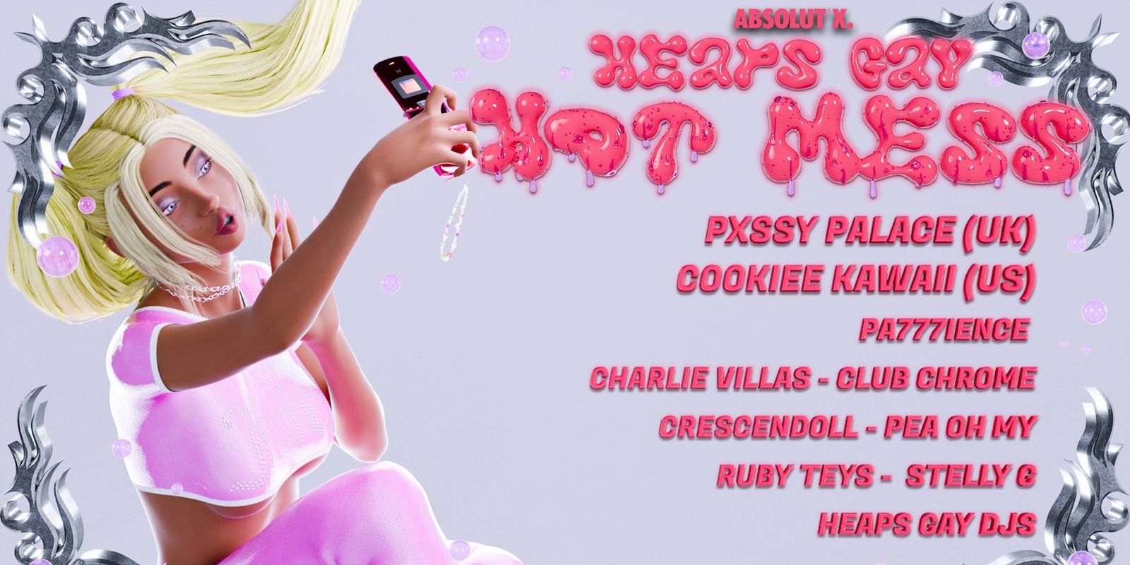 Banner image for Absolut X & Heaps Gay Present: HOT MESS