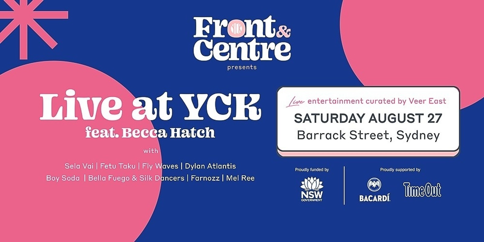 Banner image for Saturday Night Live at YCK - Veer East Laneway Party