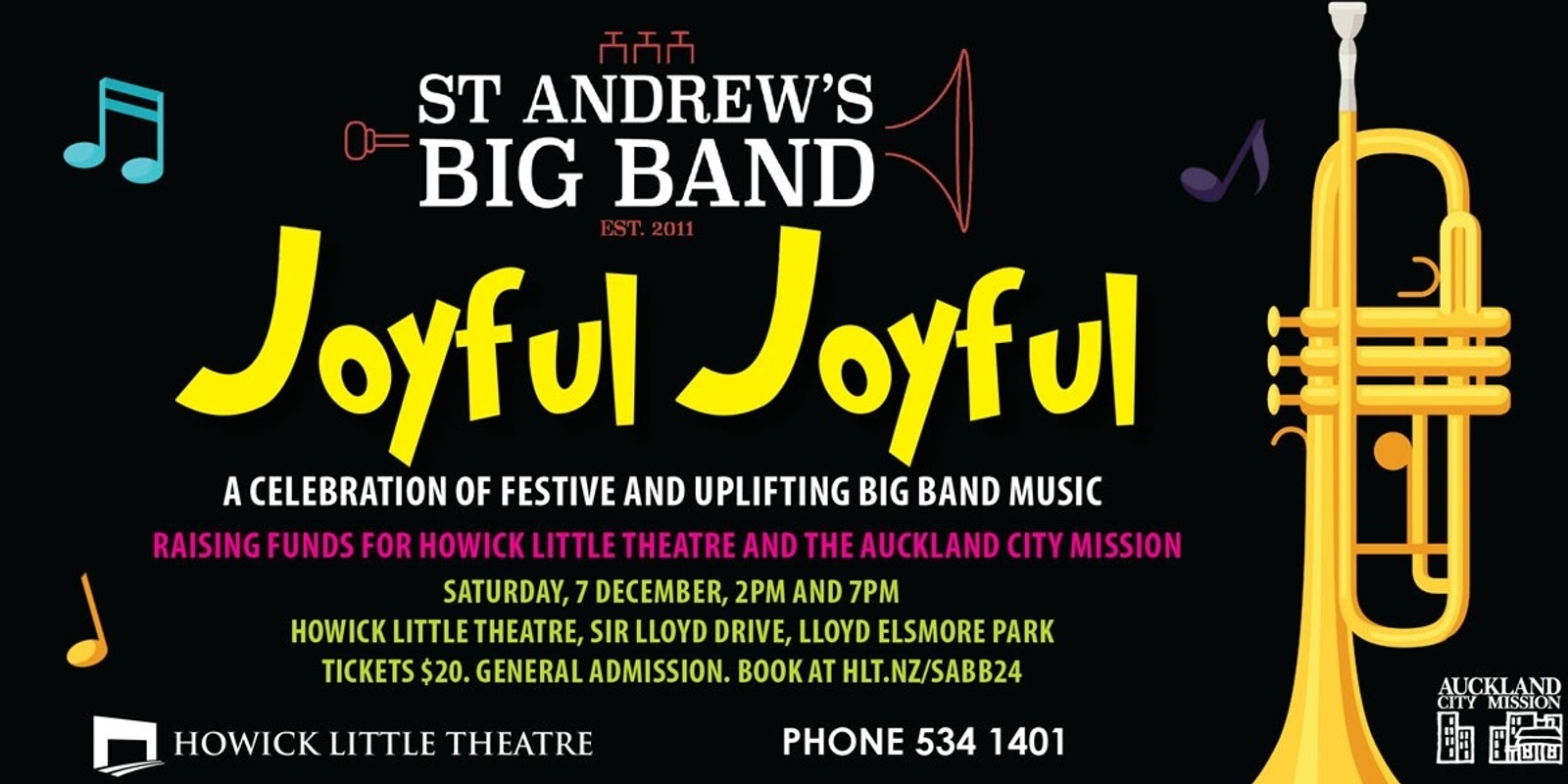 Banner image for "Joyful Joyful" St Andrew's Big Band