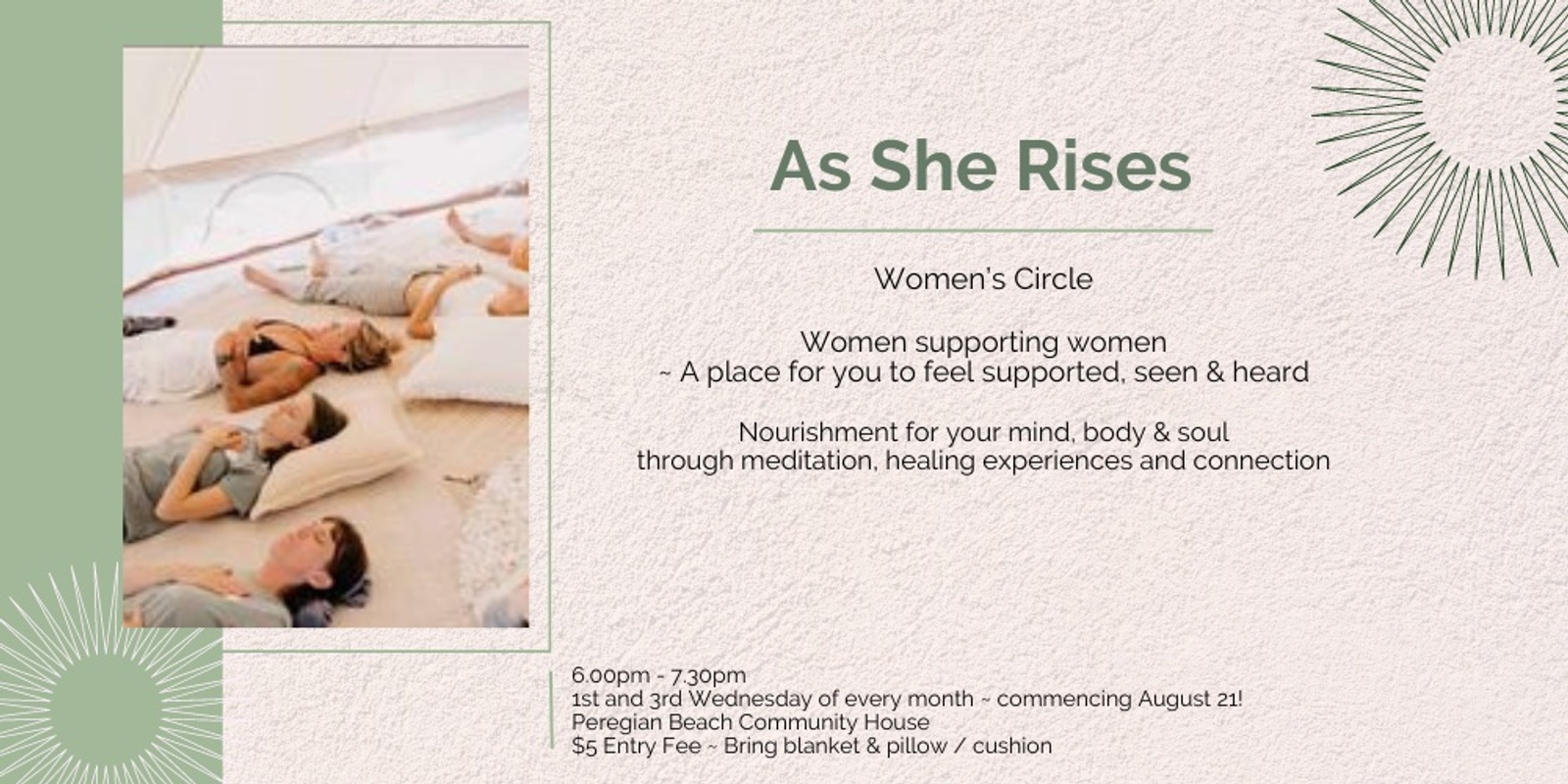 Banner image for  As She Rises Women's Circle 