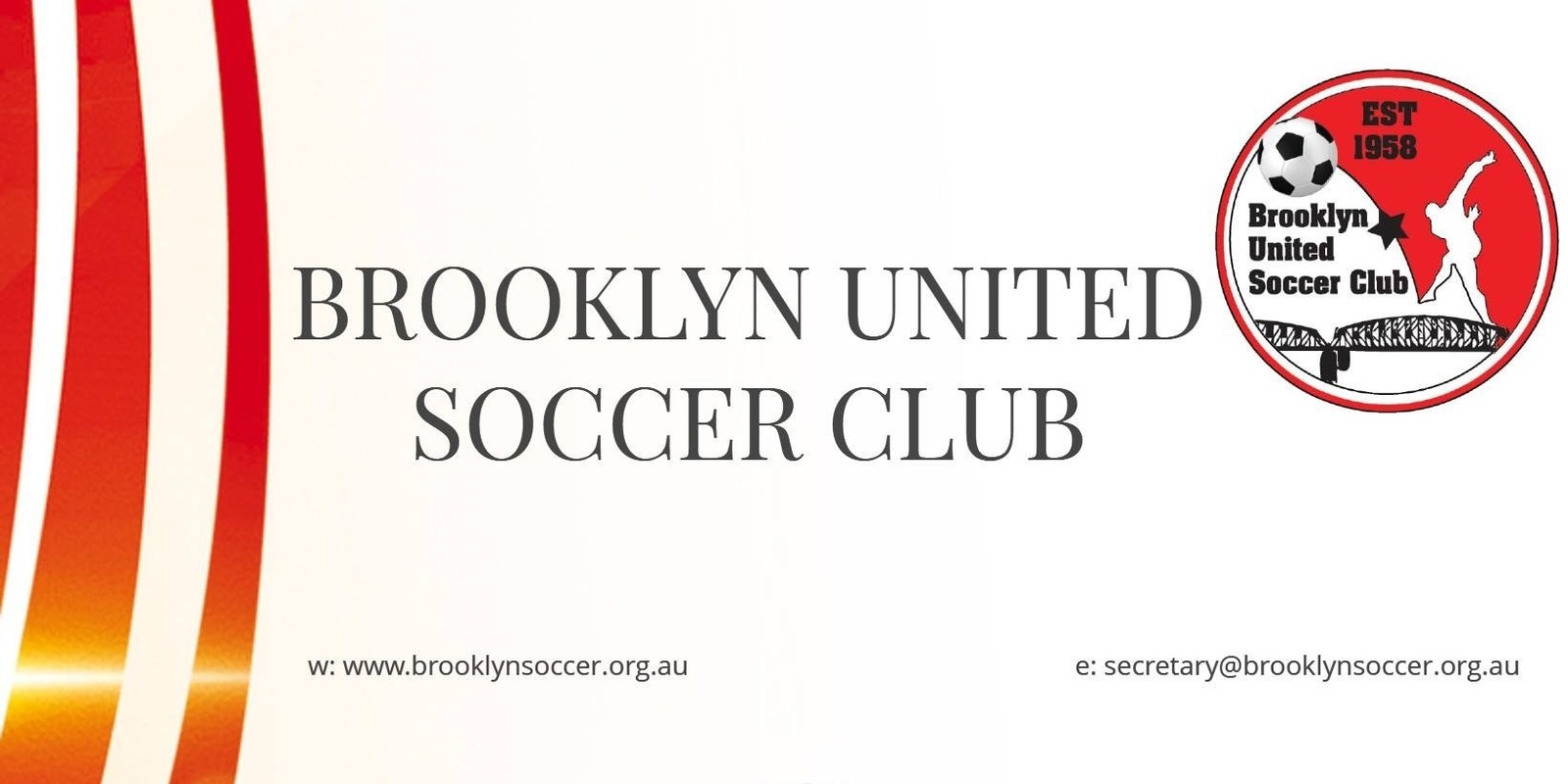 Brooklyn United Soccer Club's banner
