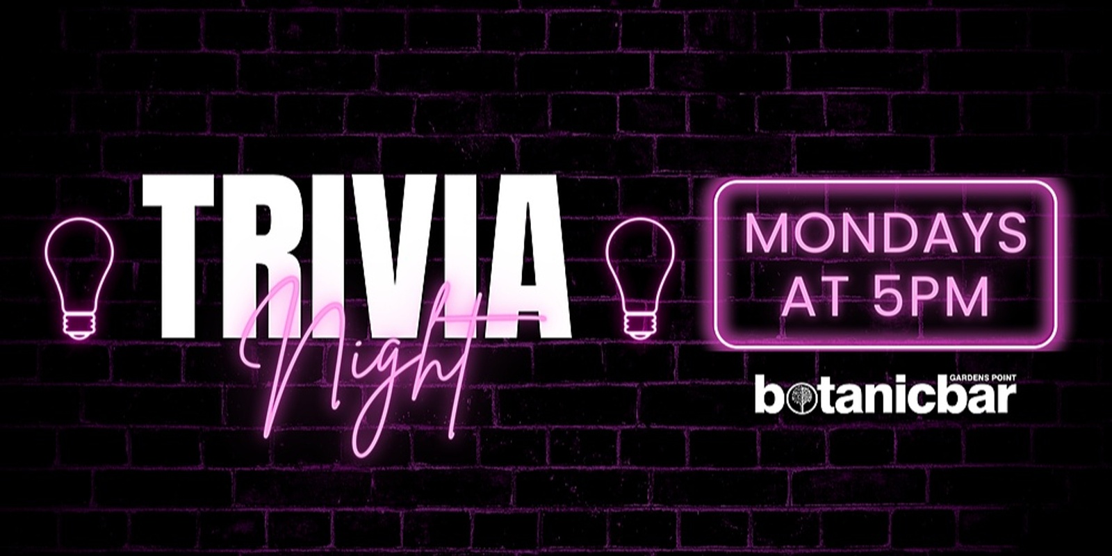 Banner image for Trivia Mondays at Botanic Bar