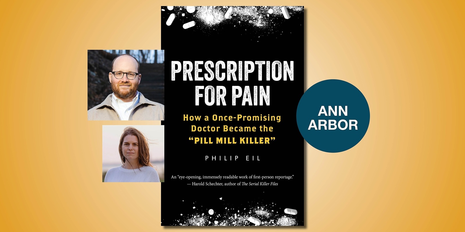 Banner image for Prescription for Pain: Author Philip Eil in Conversation with Anna Clark