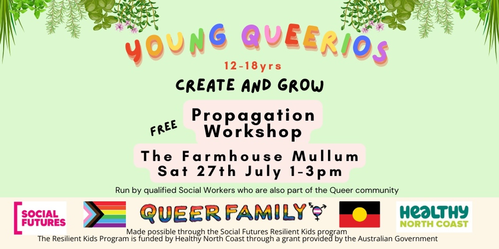 Banner image for Young Queerios Create and Grow Propagation Workshop