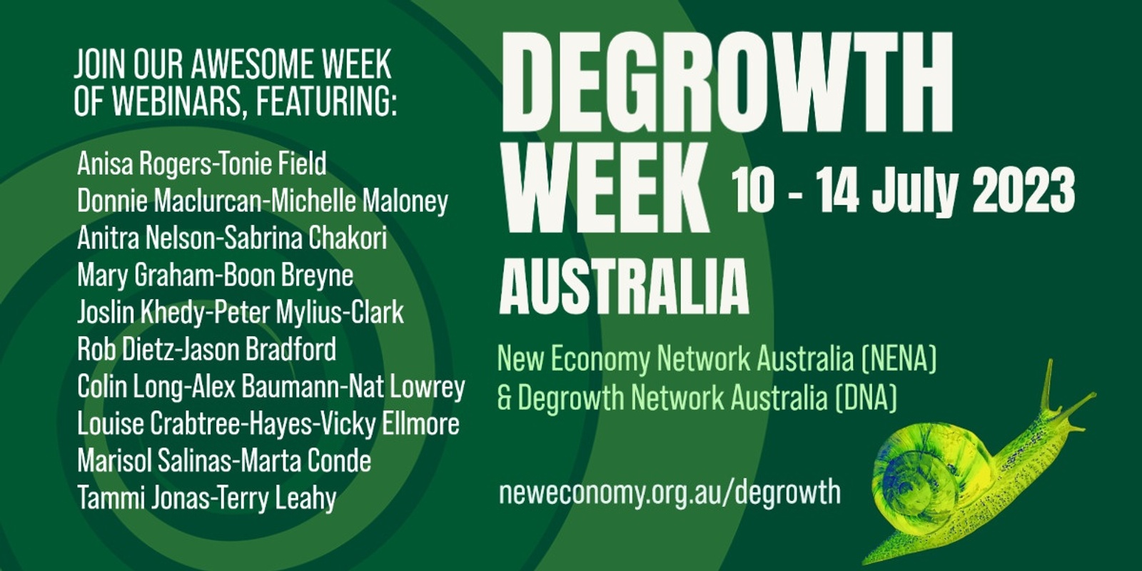 Banner image for Degrowth Week Australia - 10 to 14 July 2023