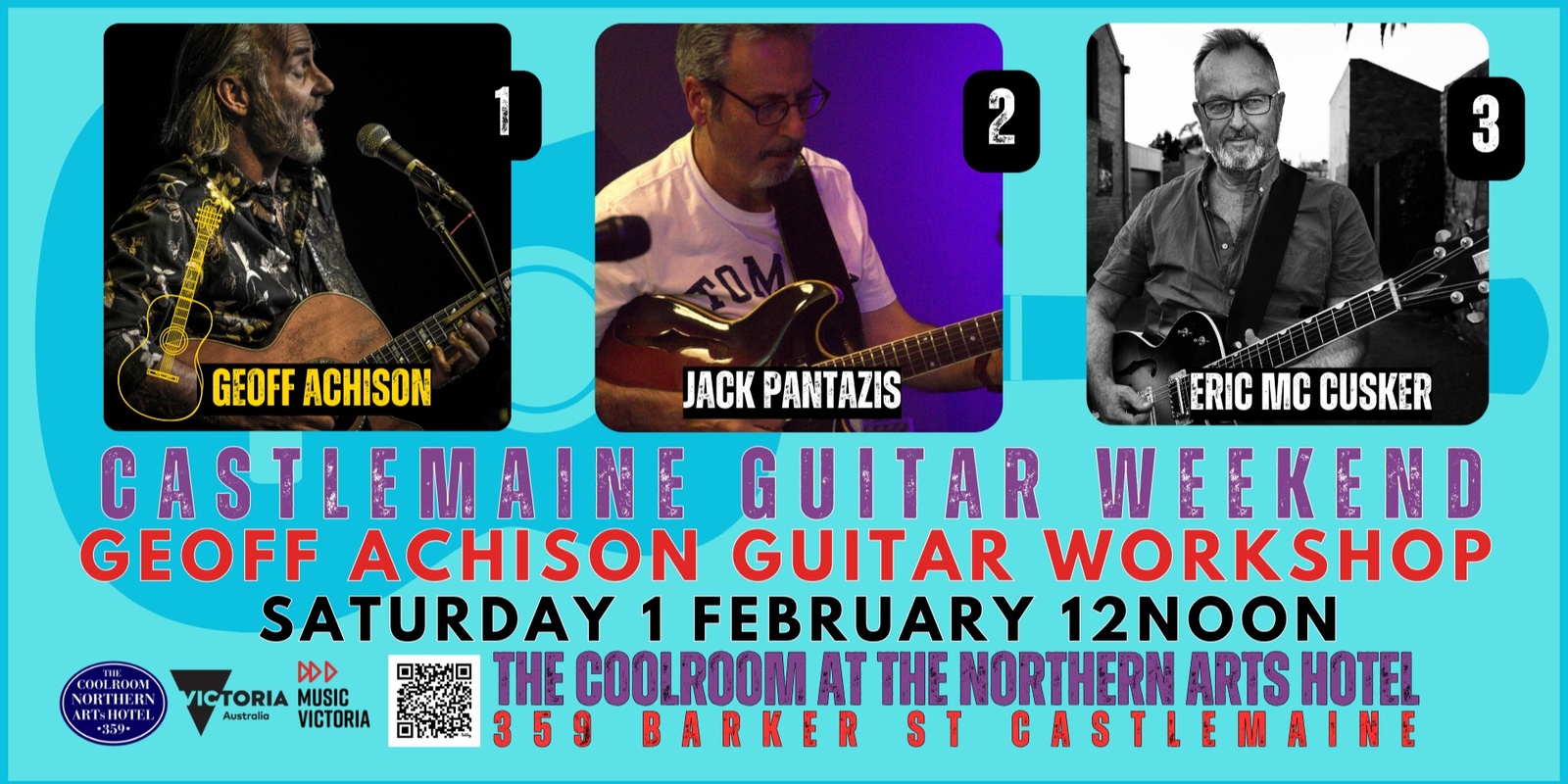 Banner image for Geoff Achison Guitar Workshop - Guitar Weekend