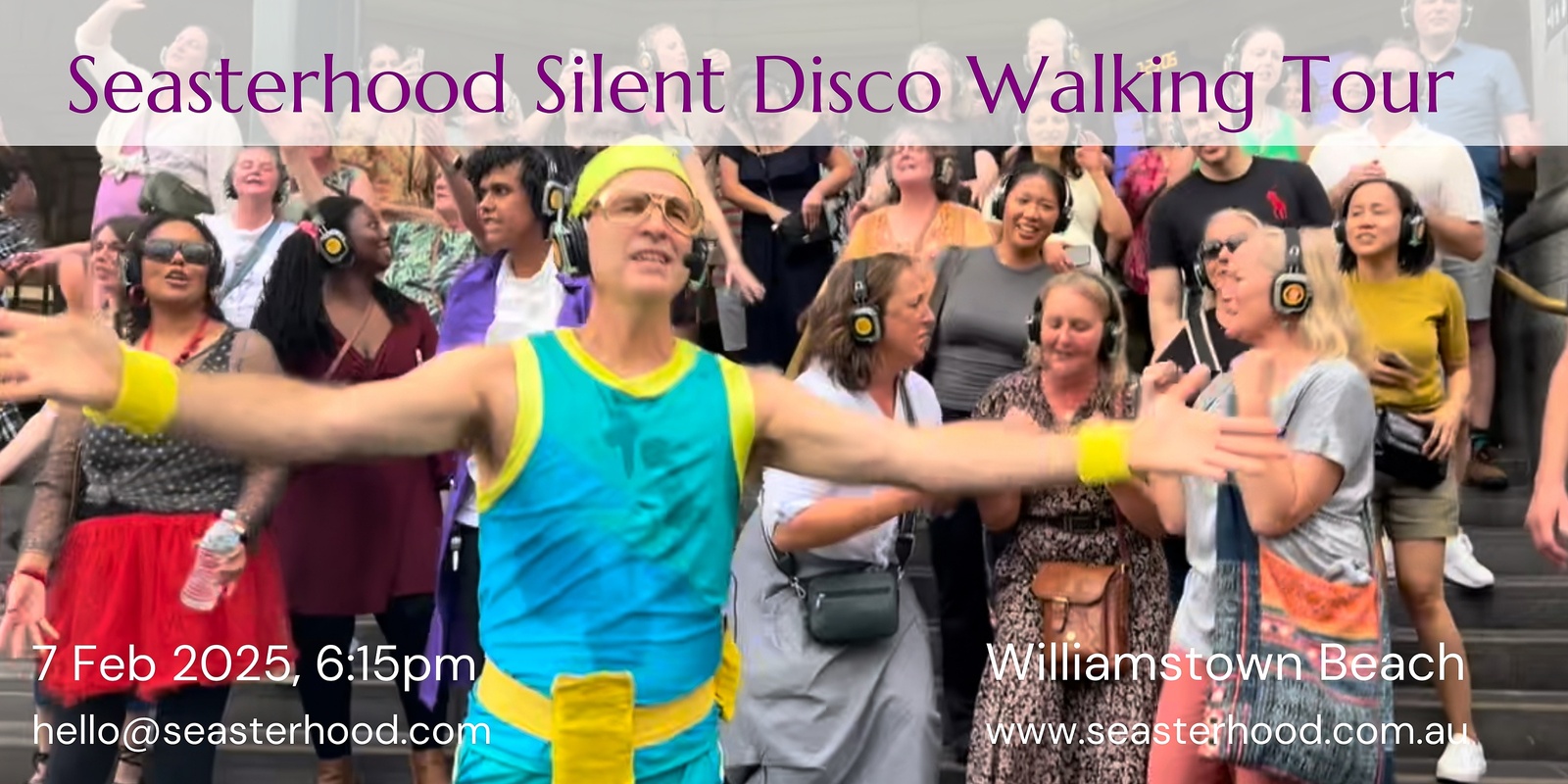 Banner image for Seasterhood Silent Disco Walking Tour at Williamstown Beach