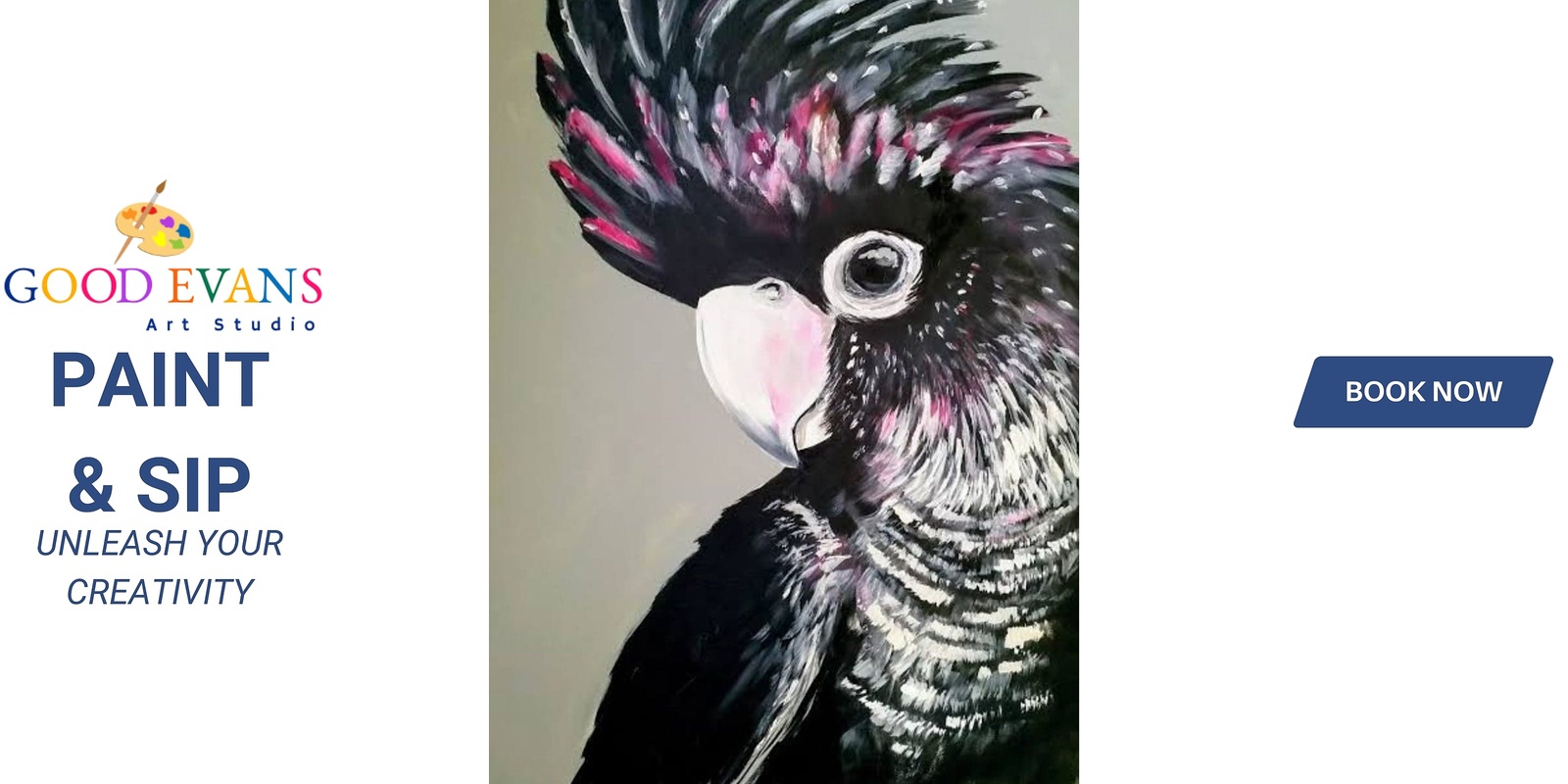 Banner image for Paint and Sip Black Cockatoo Casino RSM