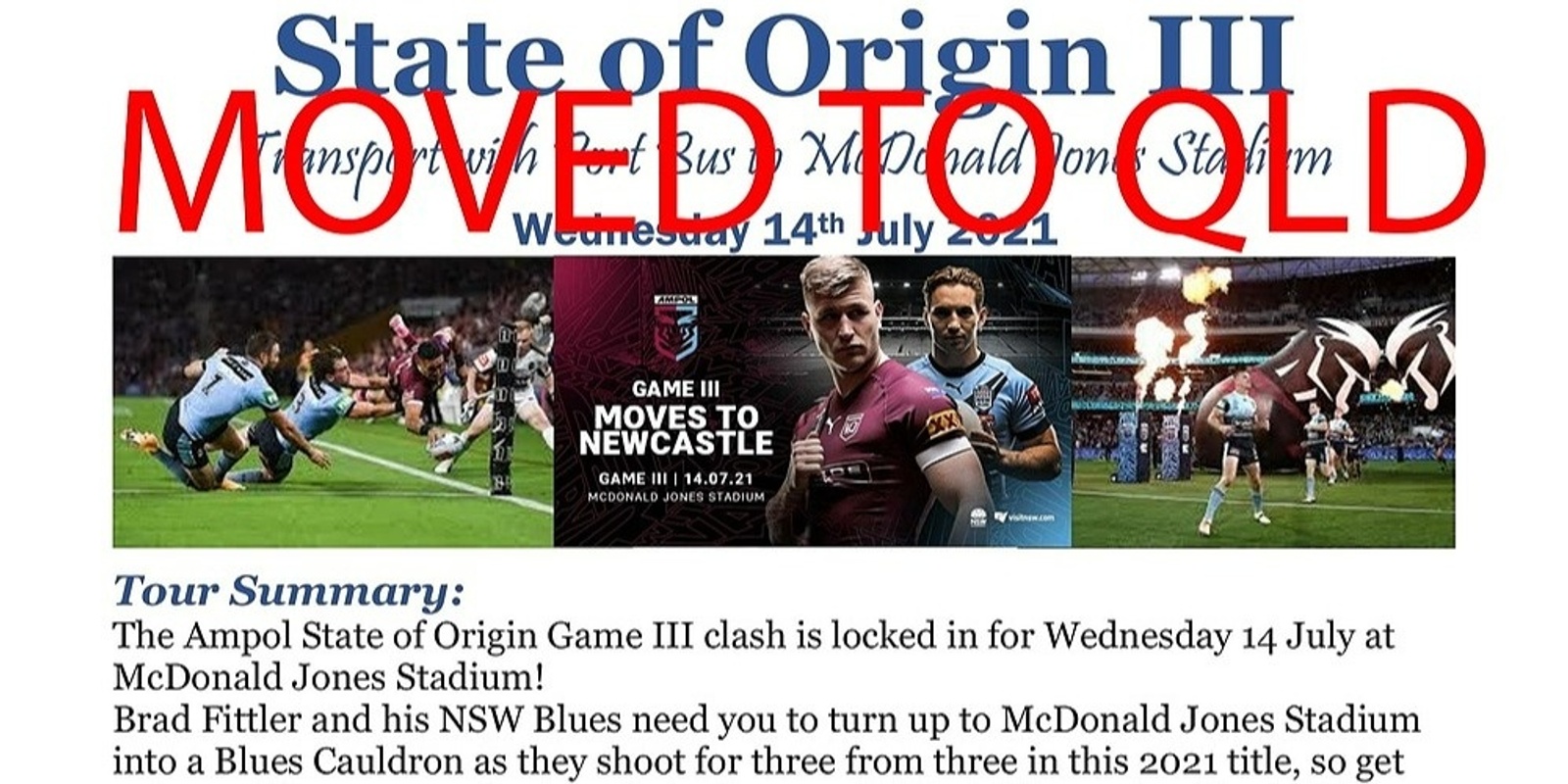 Banner image for State of Origin III