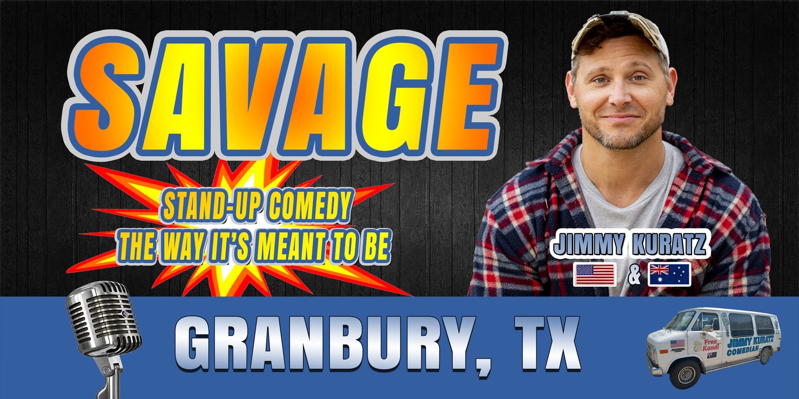 Banner image for STAND-UP comedy ♦ GRANBURY, TX (Wings Etc.)