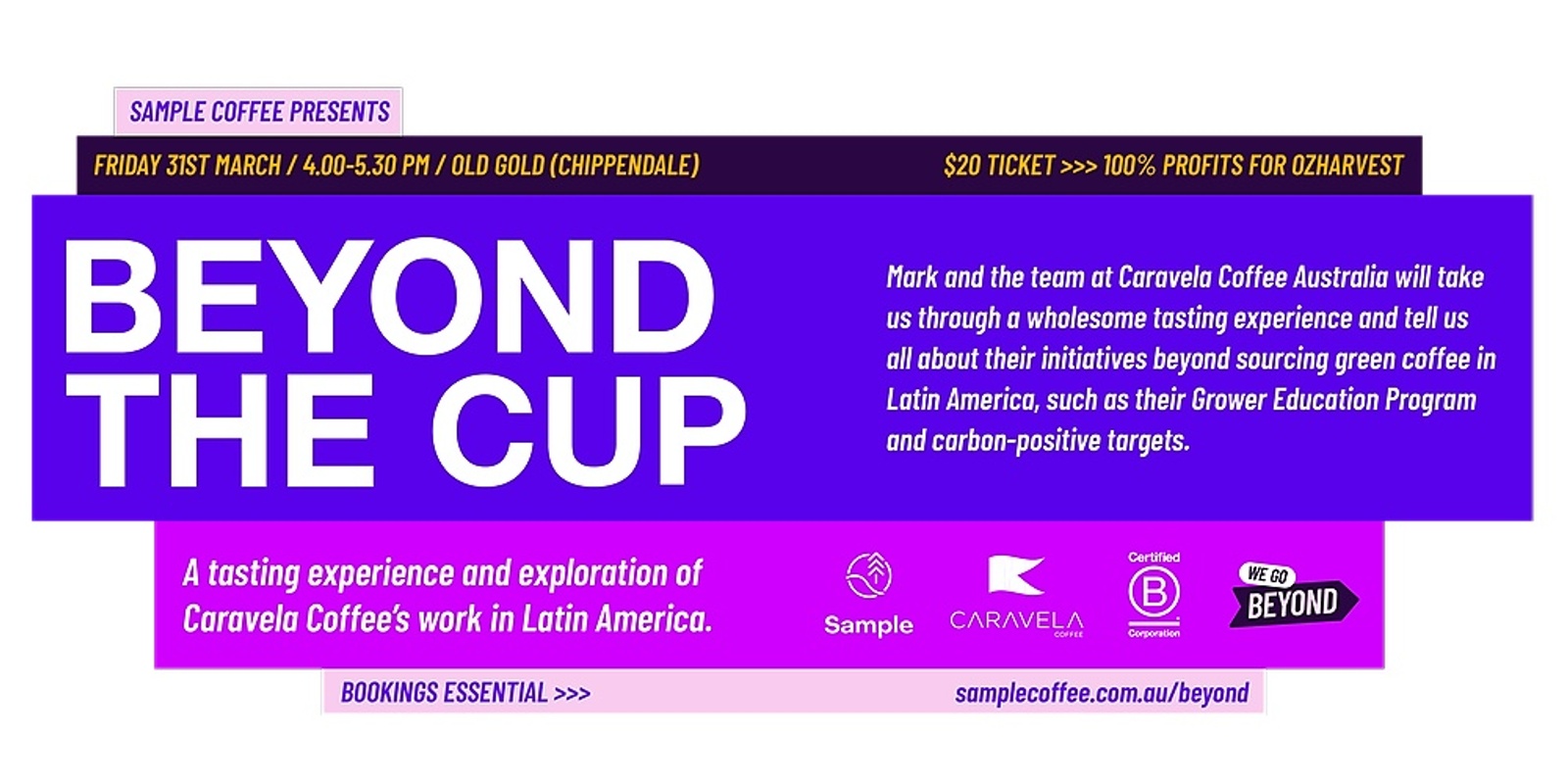 Banner image for Beyond The Cup: Tasting Experience & Chat with Caravela Coffee