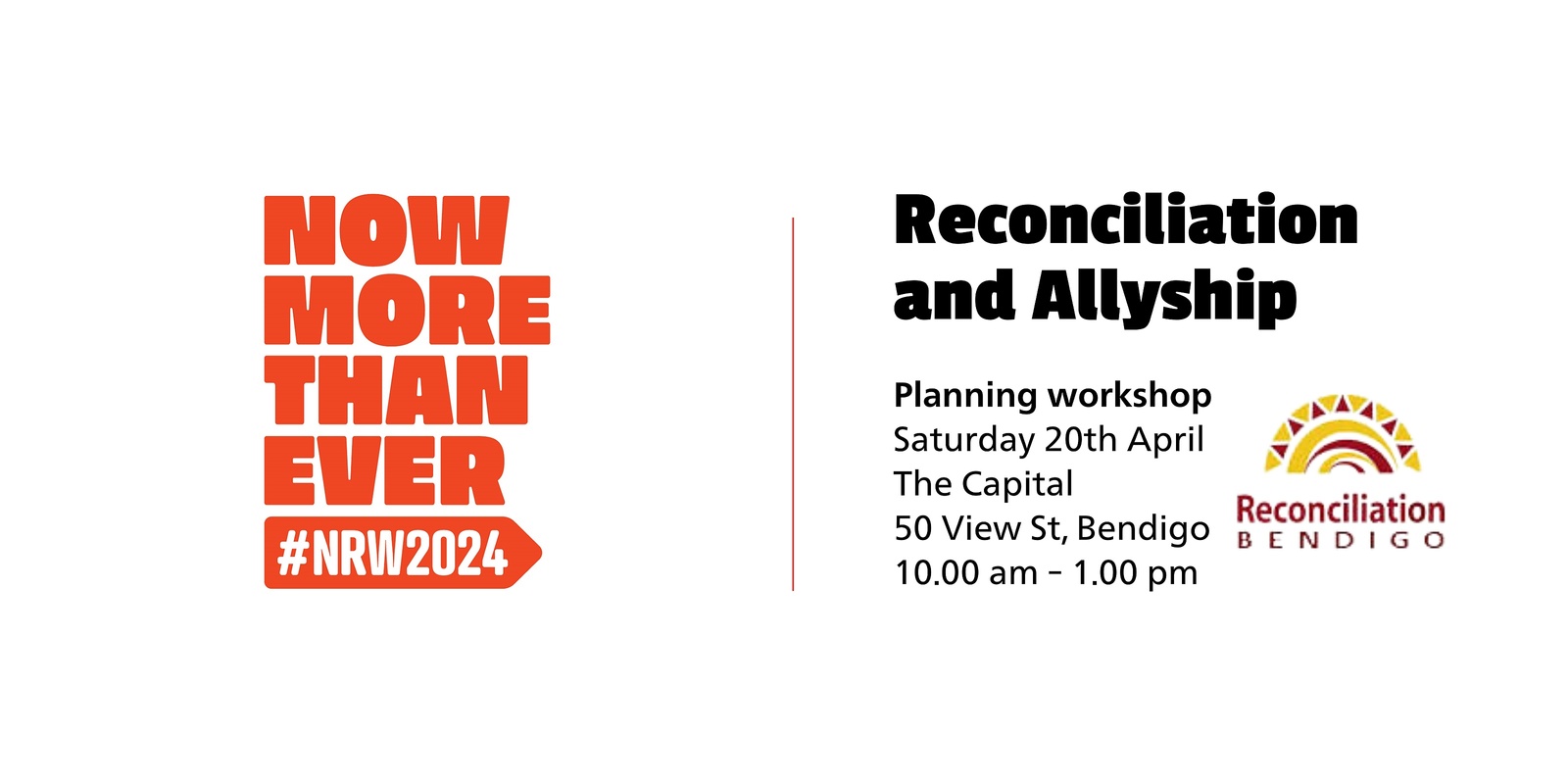 Banner image for Reconciliation and Allyship Planning Workshop - Now More than Ever