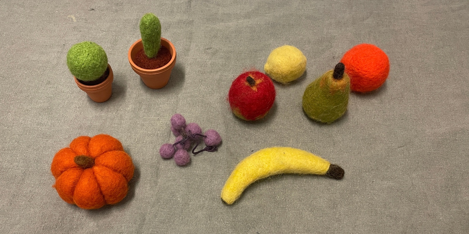 Banner image for Dry Felting 101: Cute Fruit with Heather