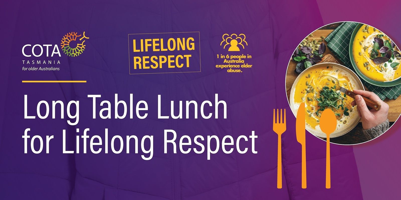 Banner image for Long Table Lunch for Lifelong Respect - Rosebery