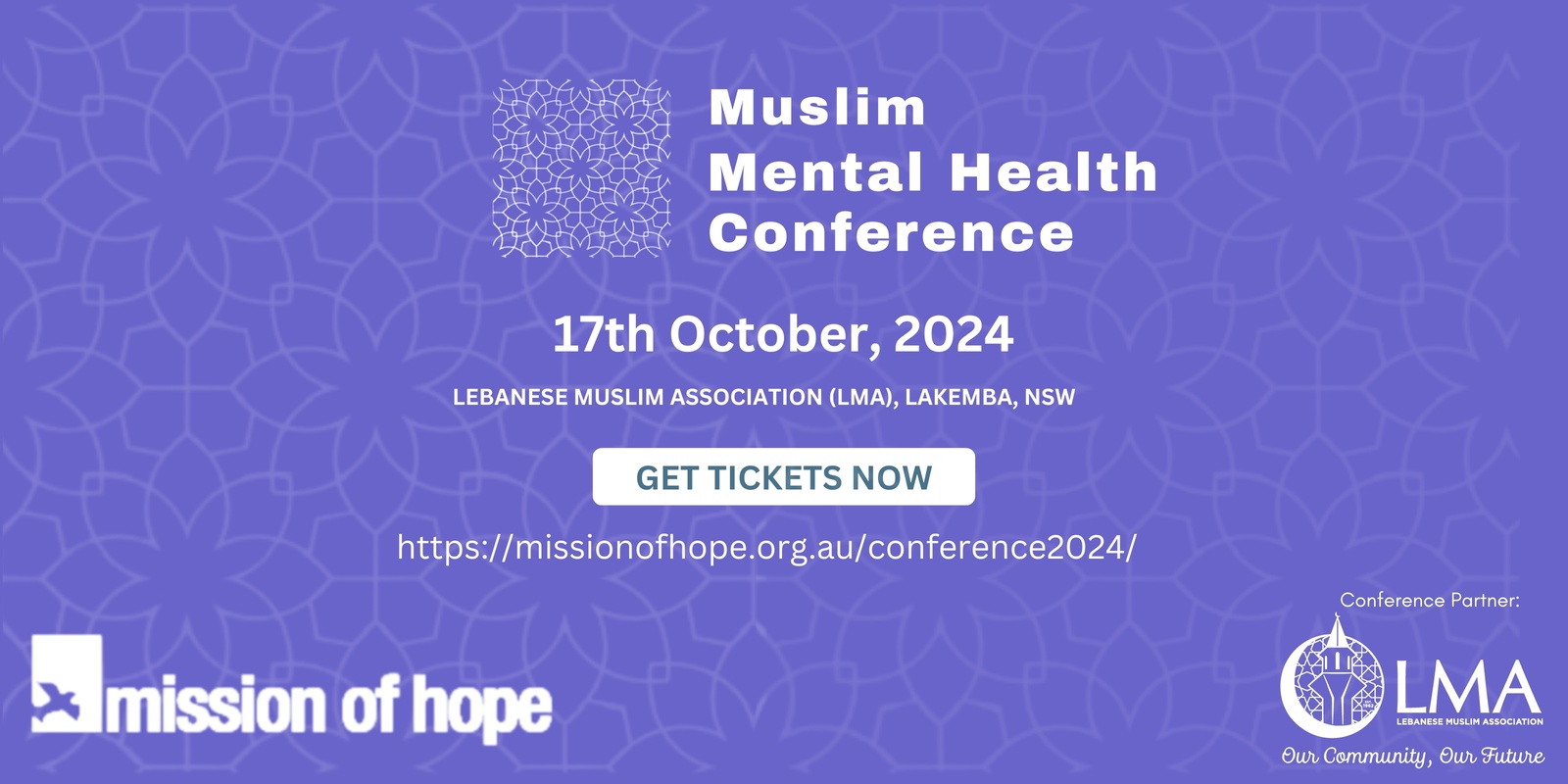 Banner image for Pre-Conference 1 (For Palestinian refugees only): 2024 Muslim Mental Health Conference