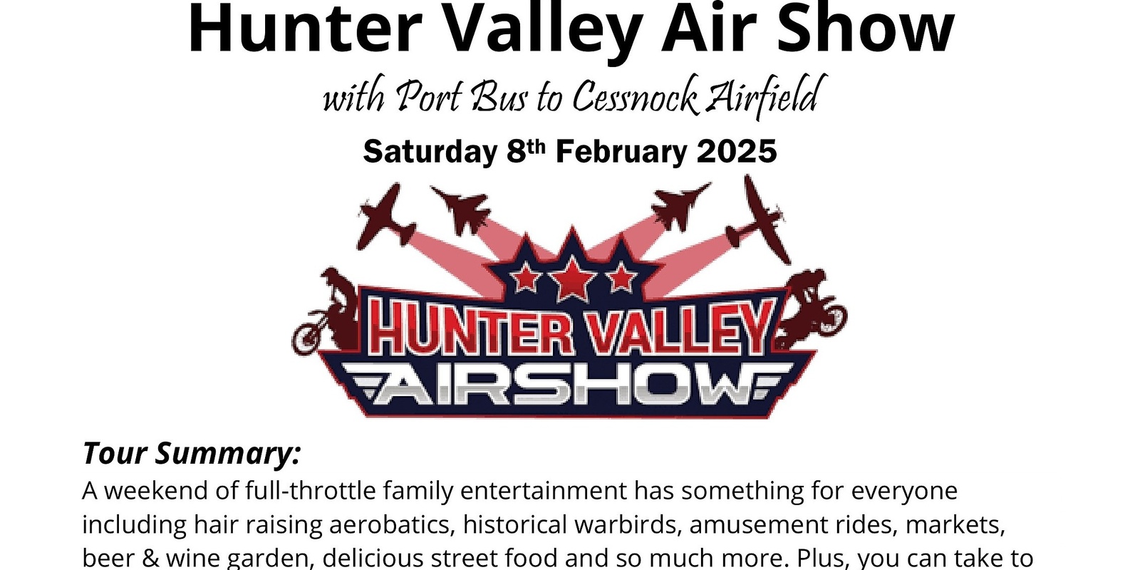 Banner image for Hunter Valley Air Show