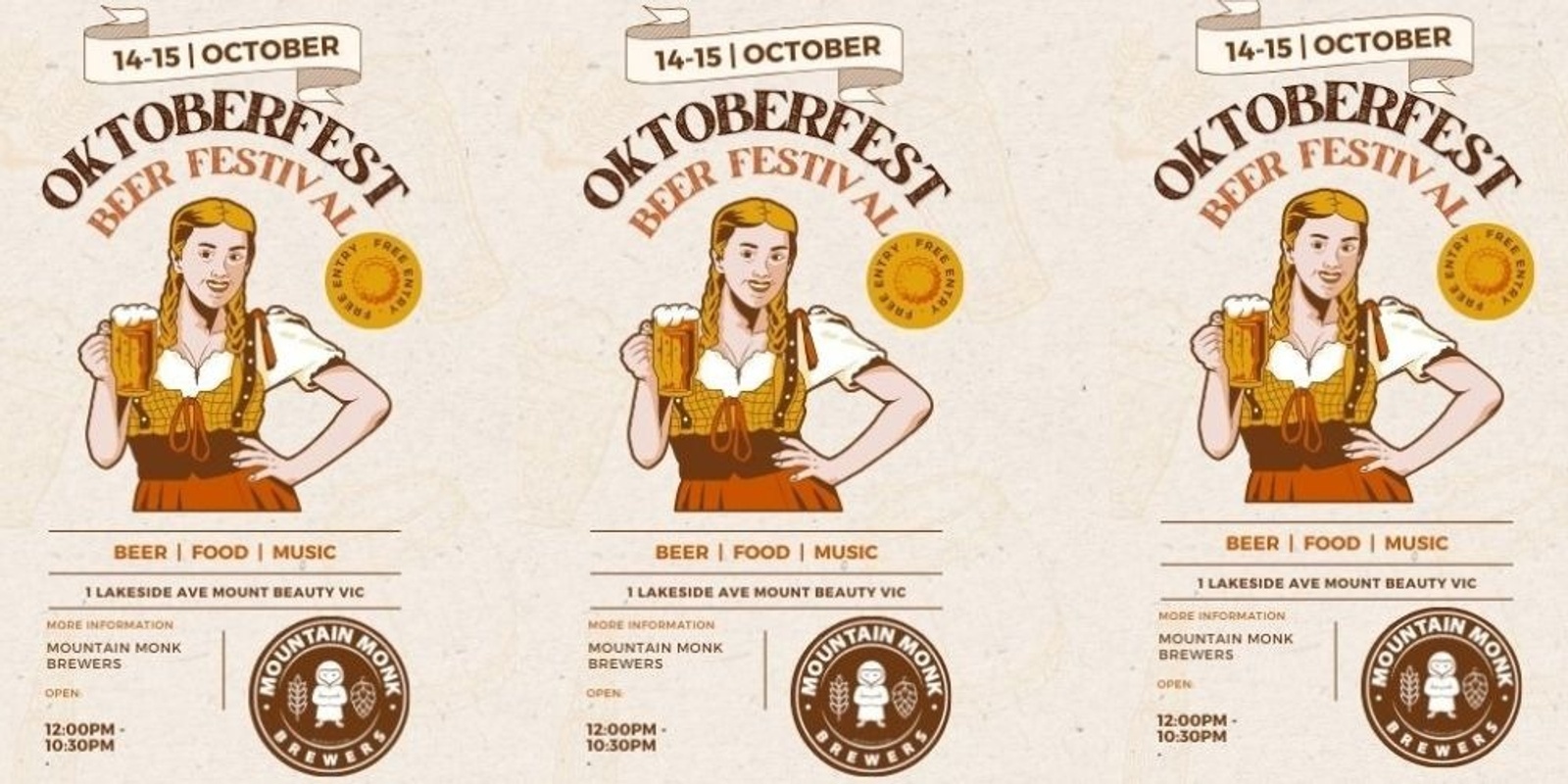 Banner image for Mountain Monk Brewers Brewery Tour - OKTOBER FEST