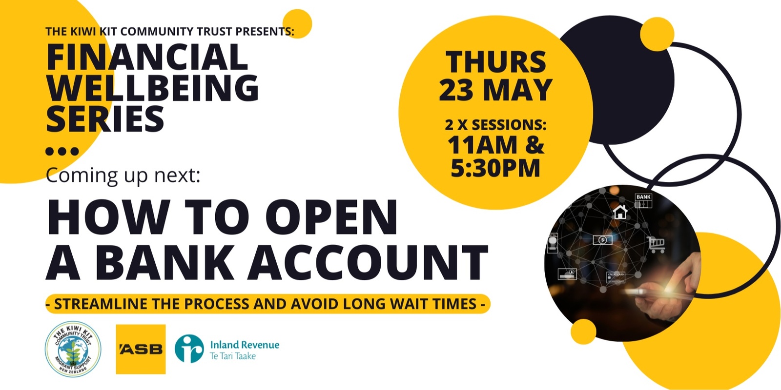 Banner image for How to Open a Bank Account  [The KKCT Financial Wellbeing Series]