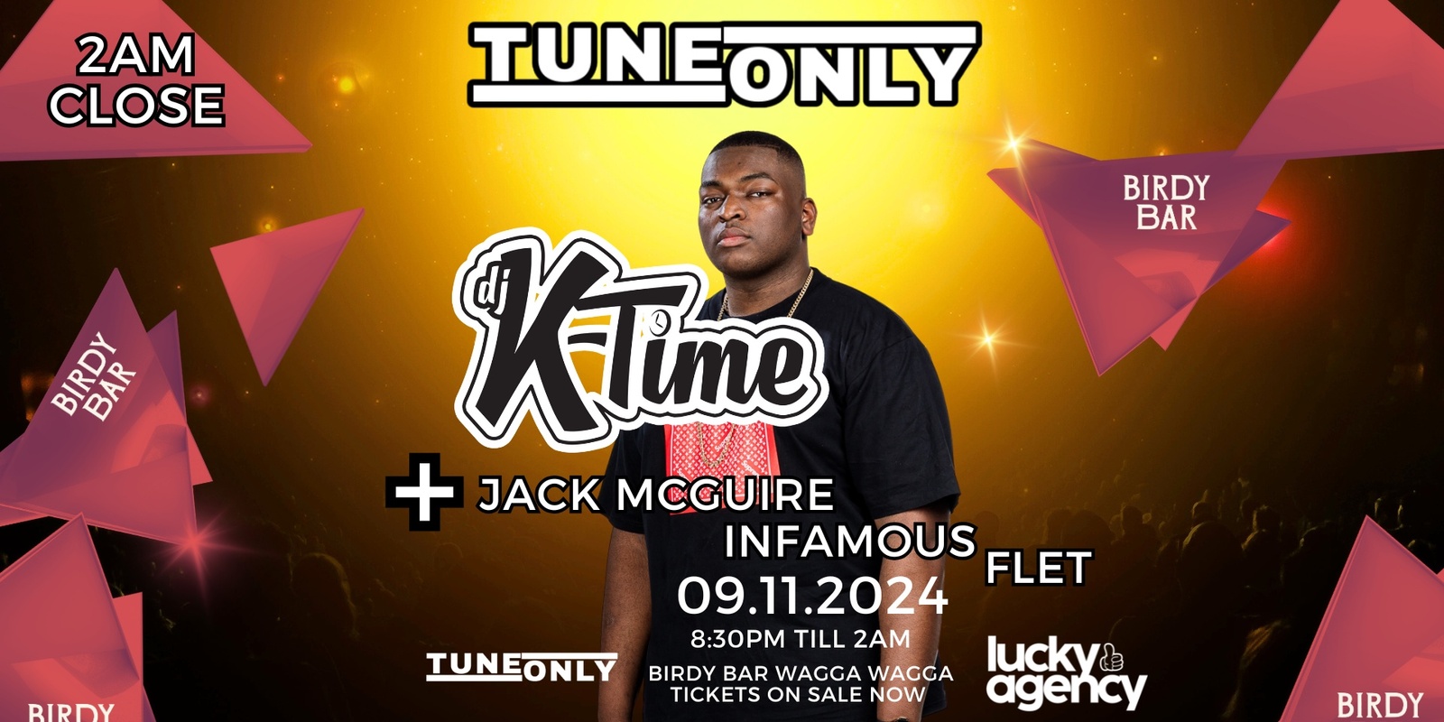 Banner image for Tuneonly Birdybar  Feat K-TIME