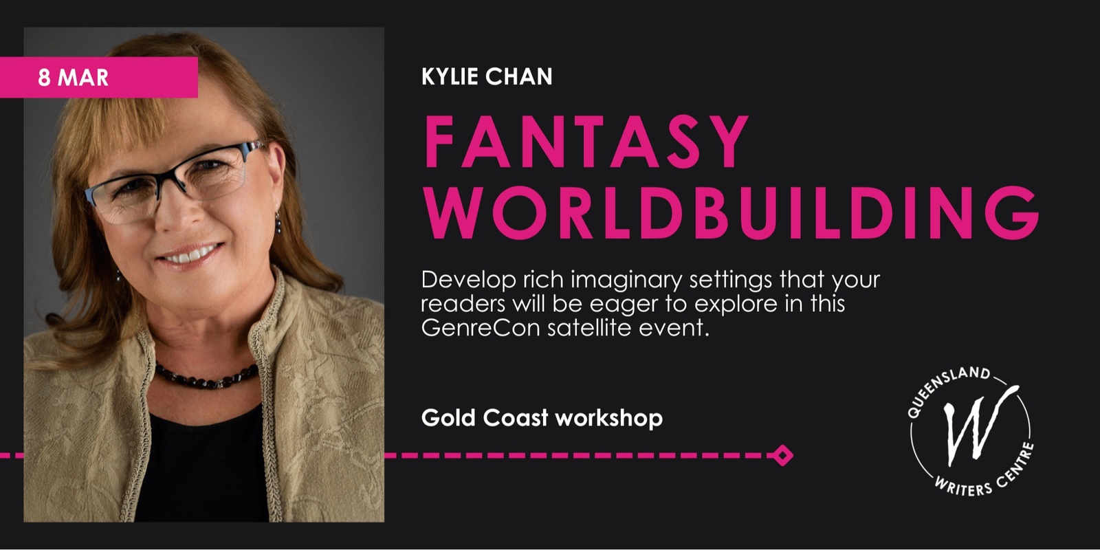 Banner image for Fantasy Worldbuilding with Kylie Chan | GenreCon 2025