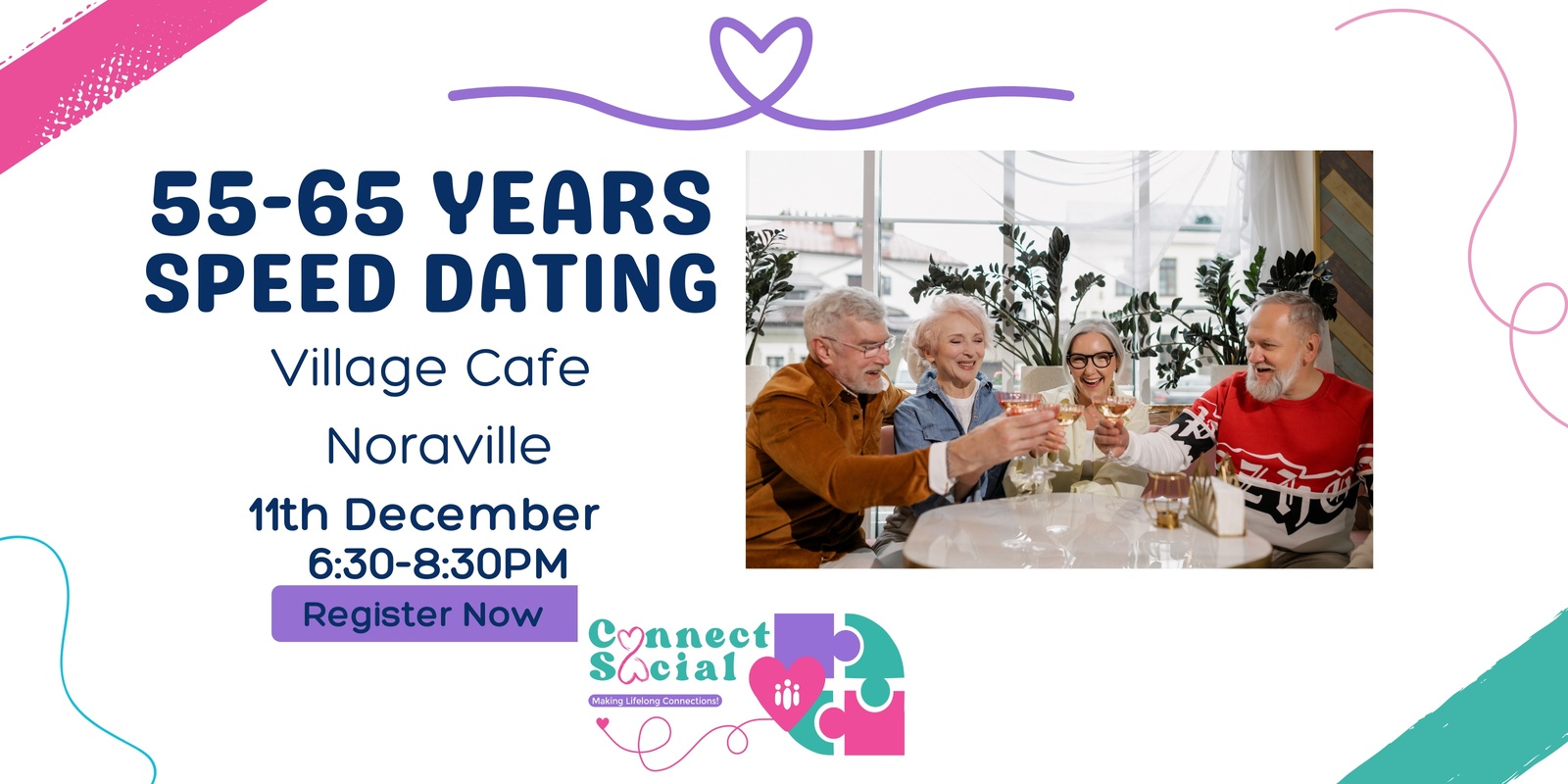 Banner image for 55-65 years Speed Dating 