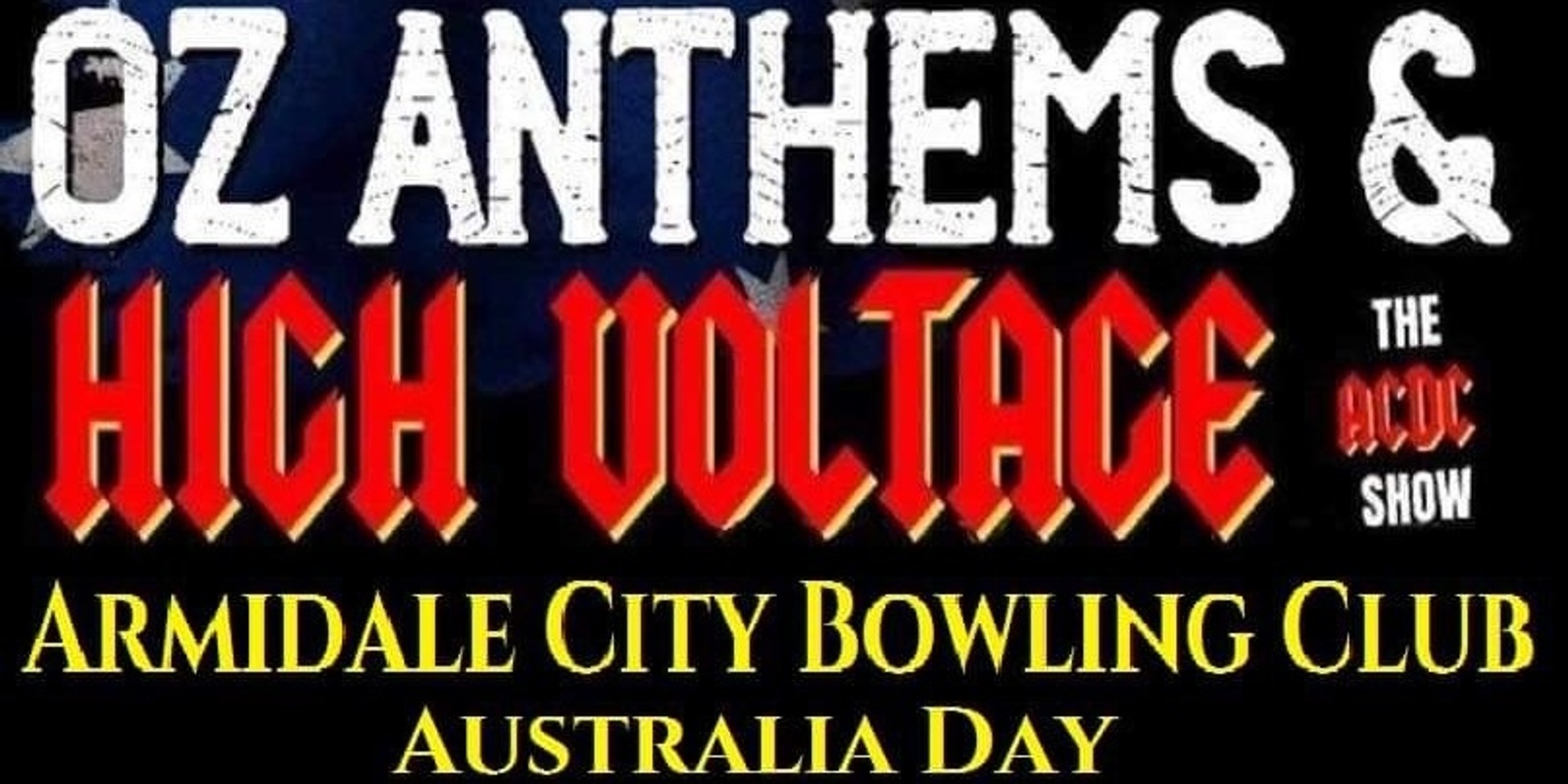 Banner image for High Voltage + Oz Rock Anthems AC/DC tribute show