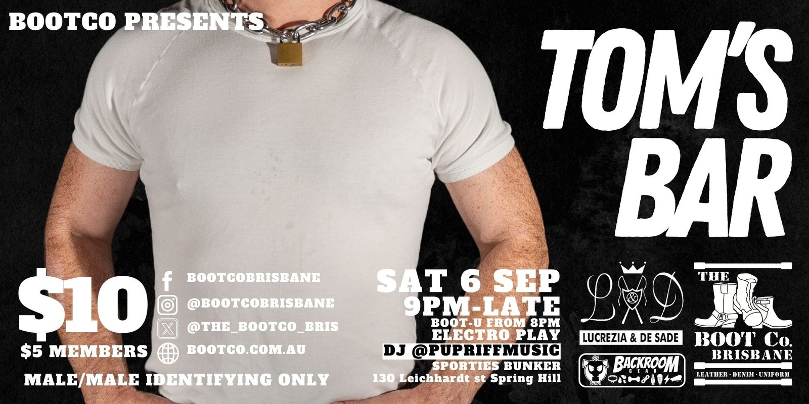 Banner image for BootCo Presents: Tom's Bar