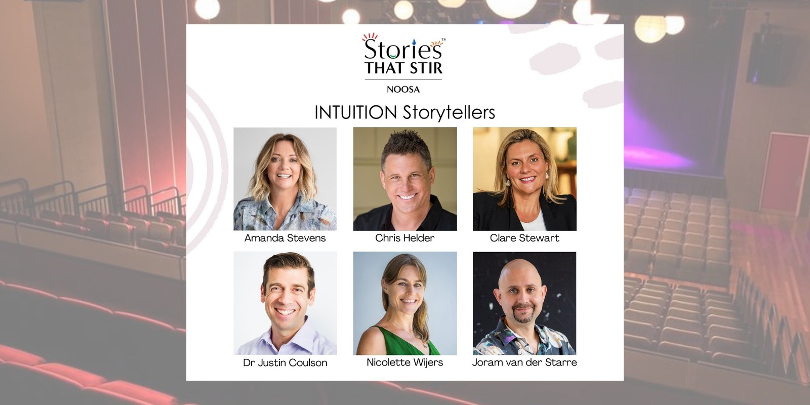 Banner image for Stories that Stir - NOOSA - INTUITION