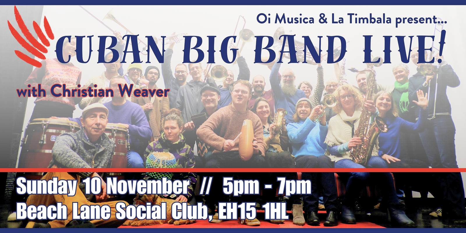 Banner image for Oi Musica and La Timbala present... Cuban Big Band Live!