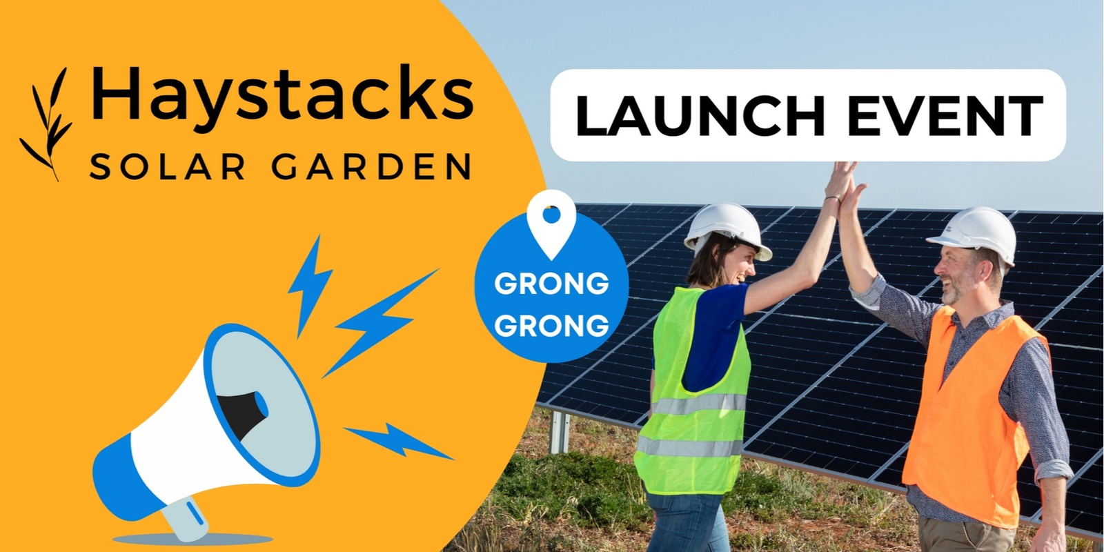 Banner image for Haystacks Solar Garden Launch Event