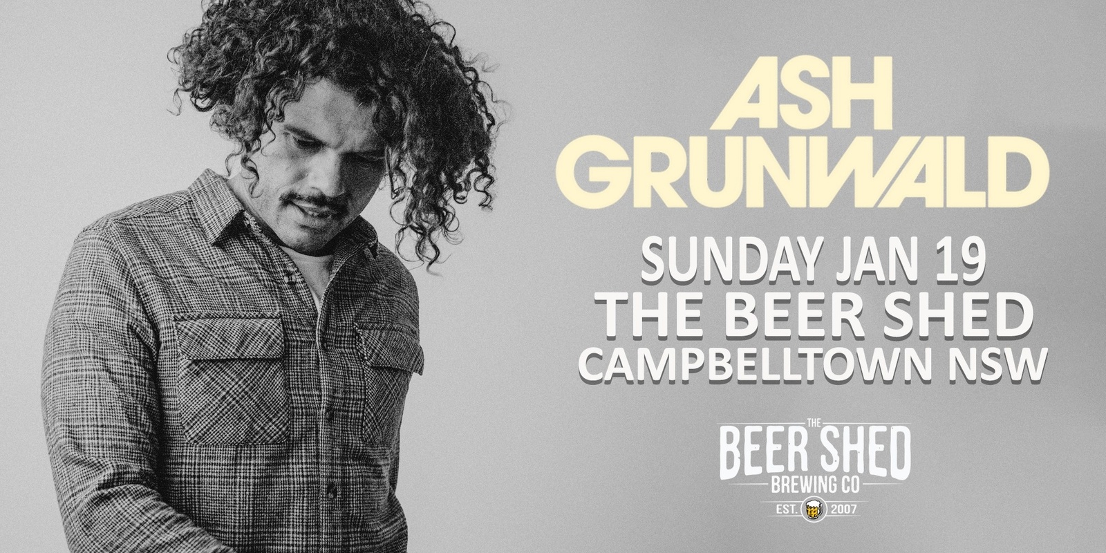 Banner image for Ash Grunwald Live at The Beer Shed