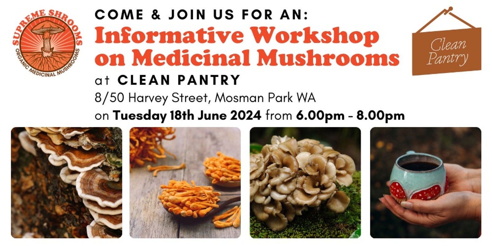 Banner image for Medicinal Mushrooms Workshop Mosman Park