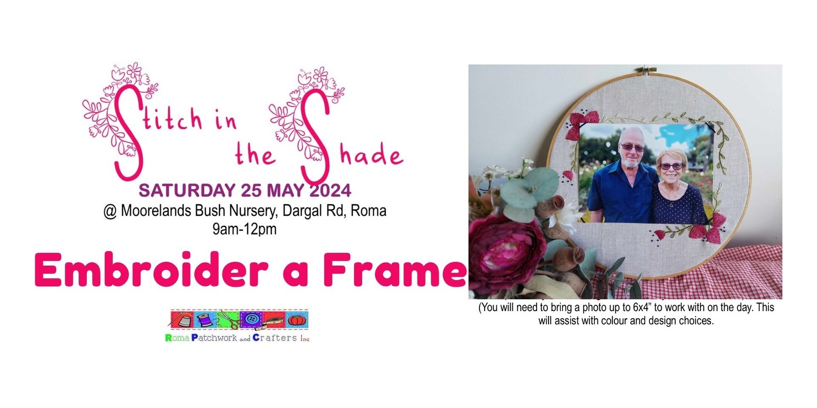 Banner image for Stitch in the Shade - Embroider a Frame