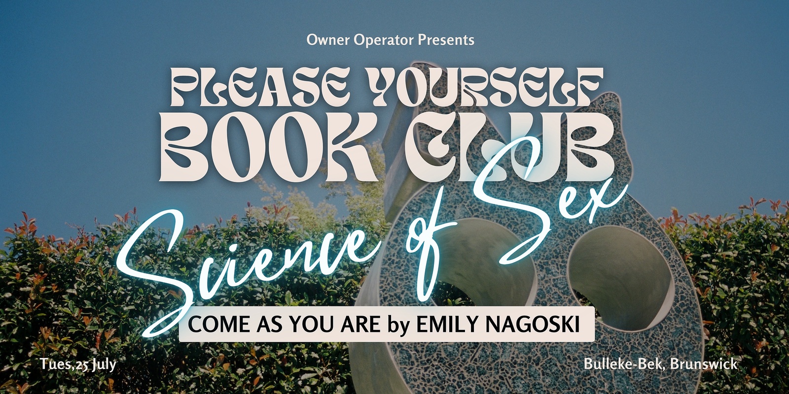Banner image for Please Yourself Book Club | Science of sex