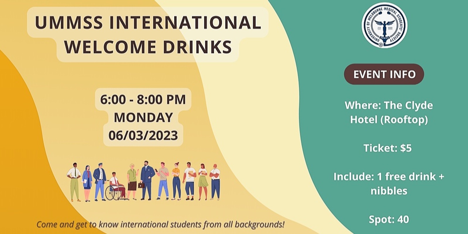 Banner image for UMMSS International Welcome Drinks