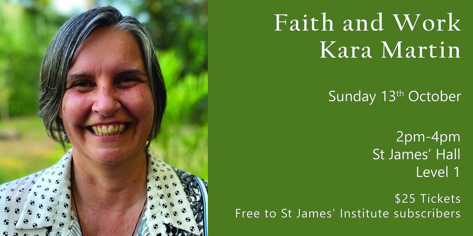 Banner image for Faith & Work with Kara Martin