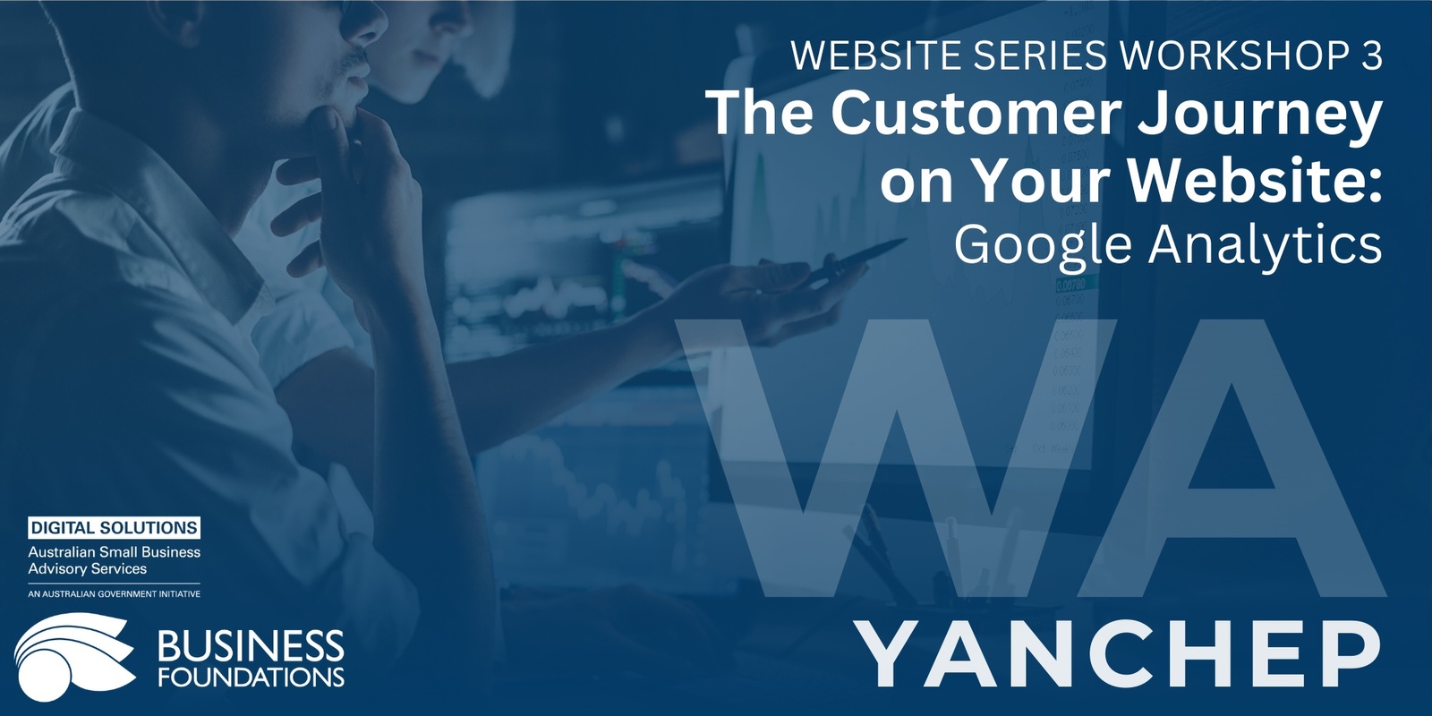 Banner image for The Customer Journey on Your Website + Google Analytics - Yanchep 6.3