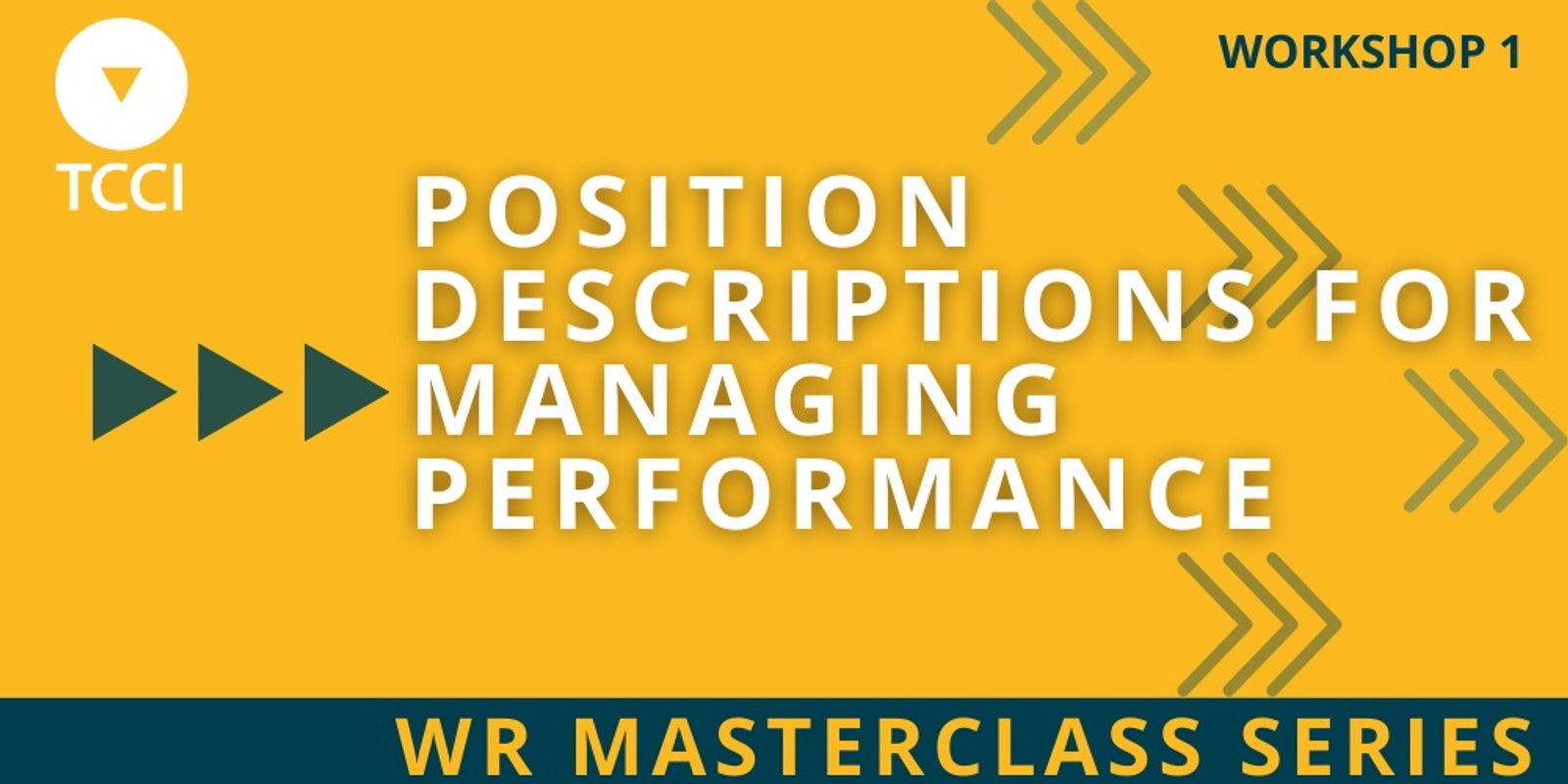 Banner image for WR Masterclass Series - Position Descriptions for Managing Performance (Launceston)