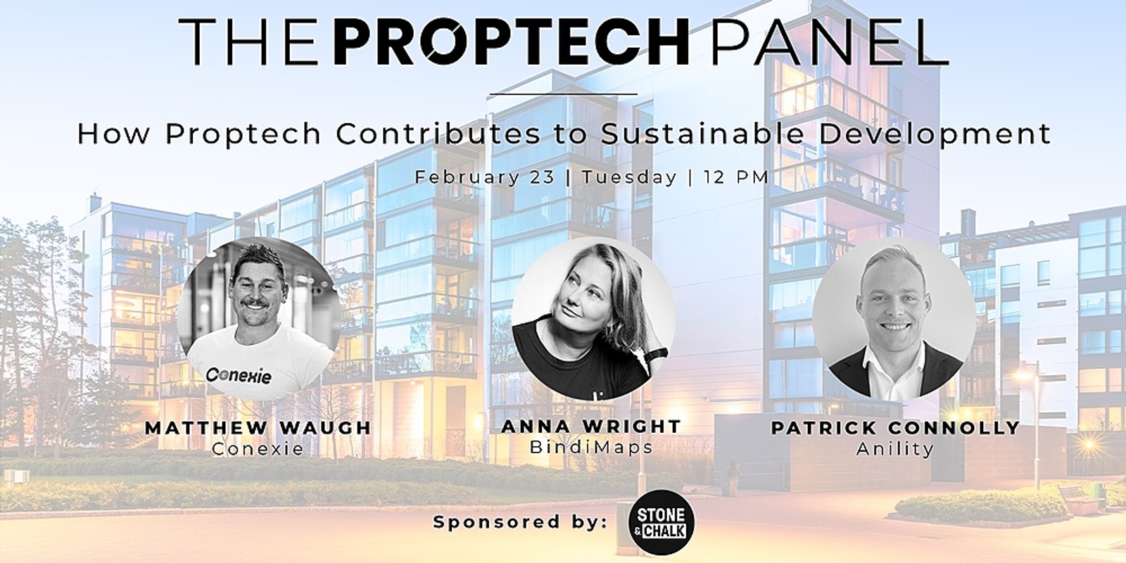 Banner image for Stone & Chalk Presents: Proptech Panel - How Proptech Contributes to Sustainable Development  