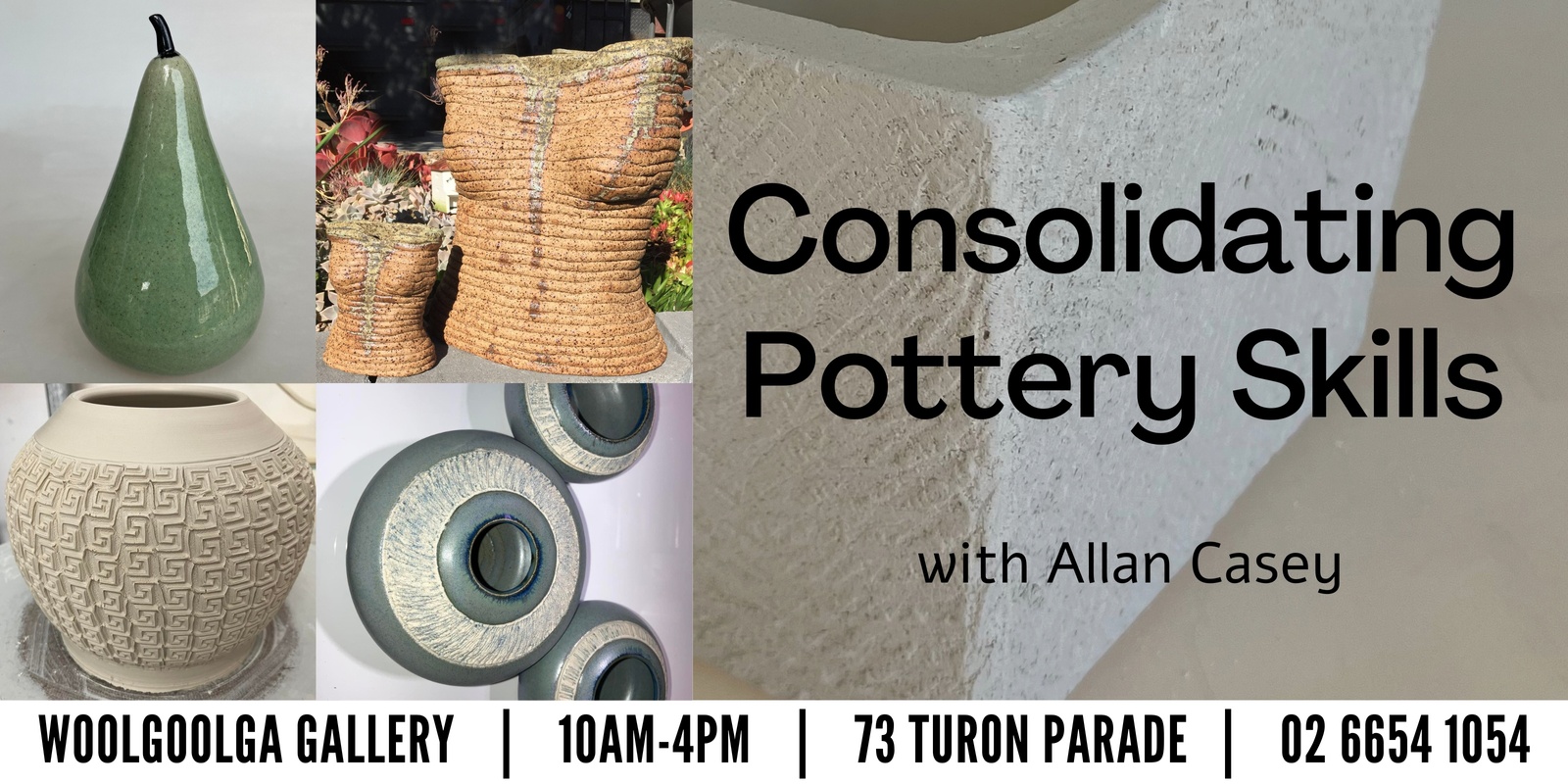 Banner image for Consolidating Pottery Skills - with Allan Casey (8 weeks) 25T1