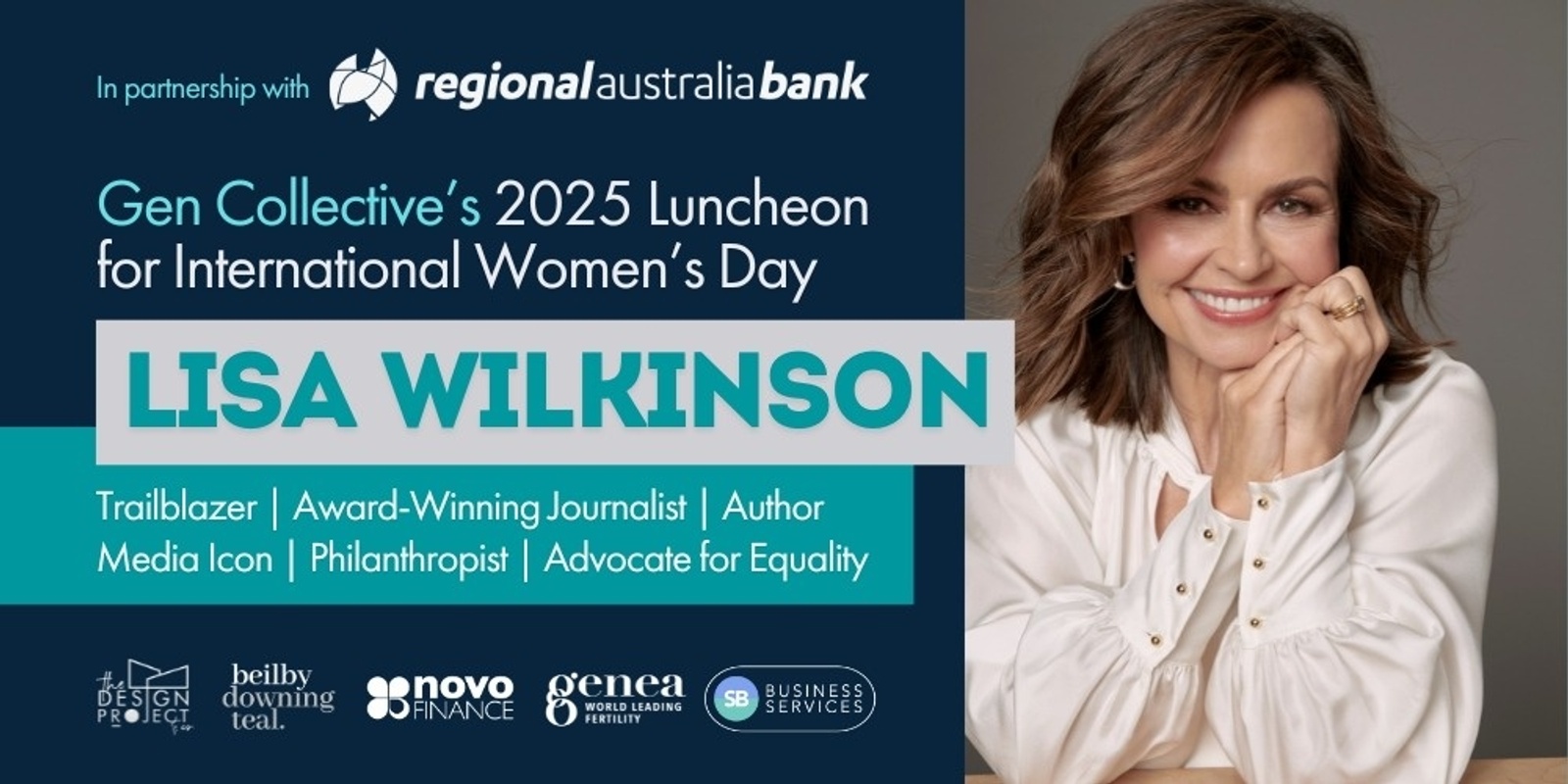 Banner image for 2025 International Women's Day Luncheon with Lisa Wilkinson