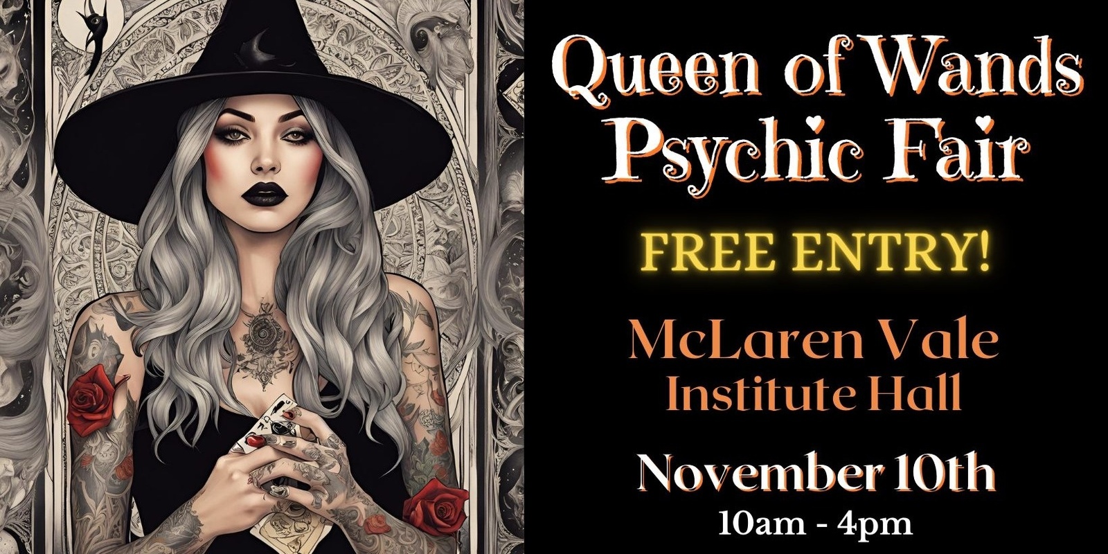 Banner image for Queen of Wands Psychic Fair - McLaren Vale