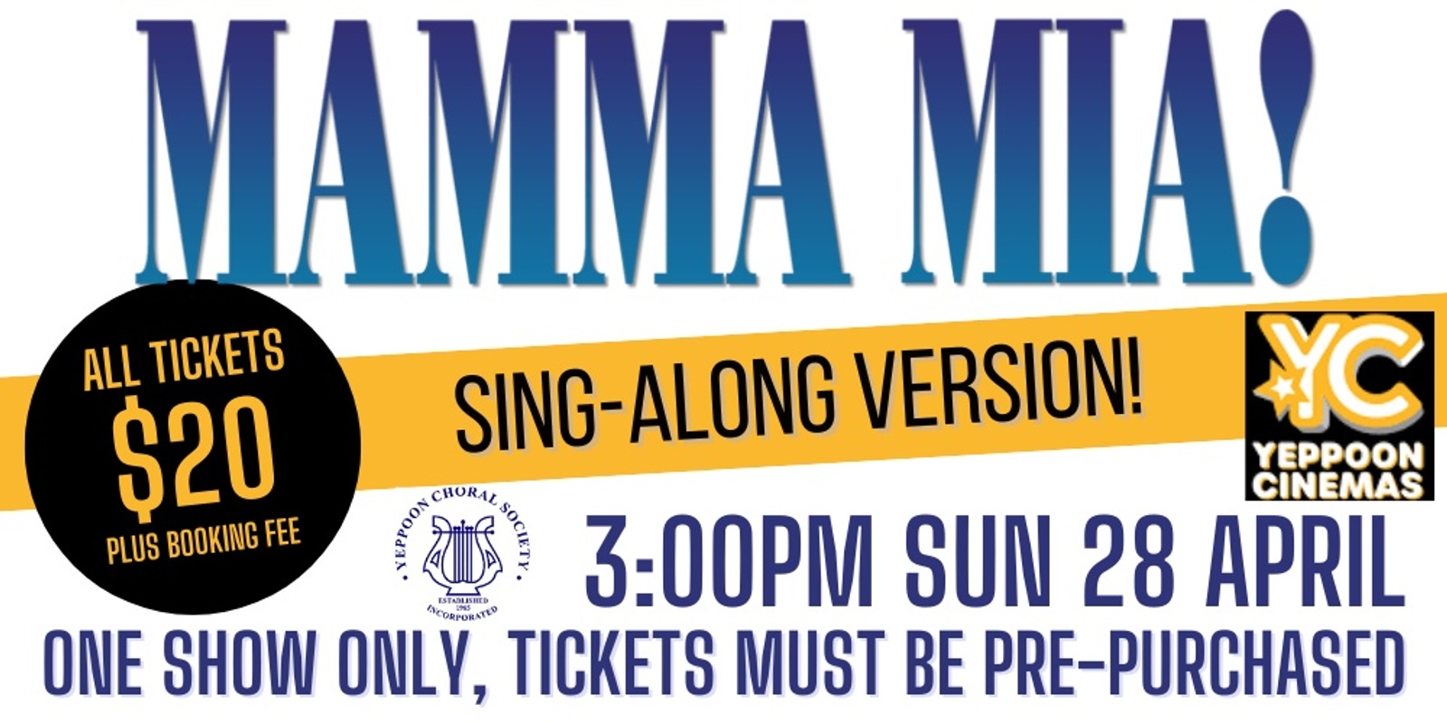 Banner image for Mamma Mia! - SING ALONG VERSION - Yeppoon Cinemas