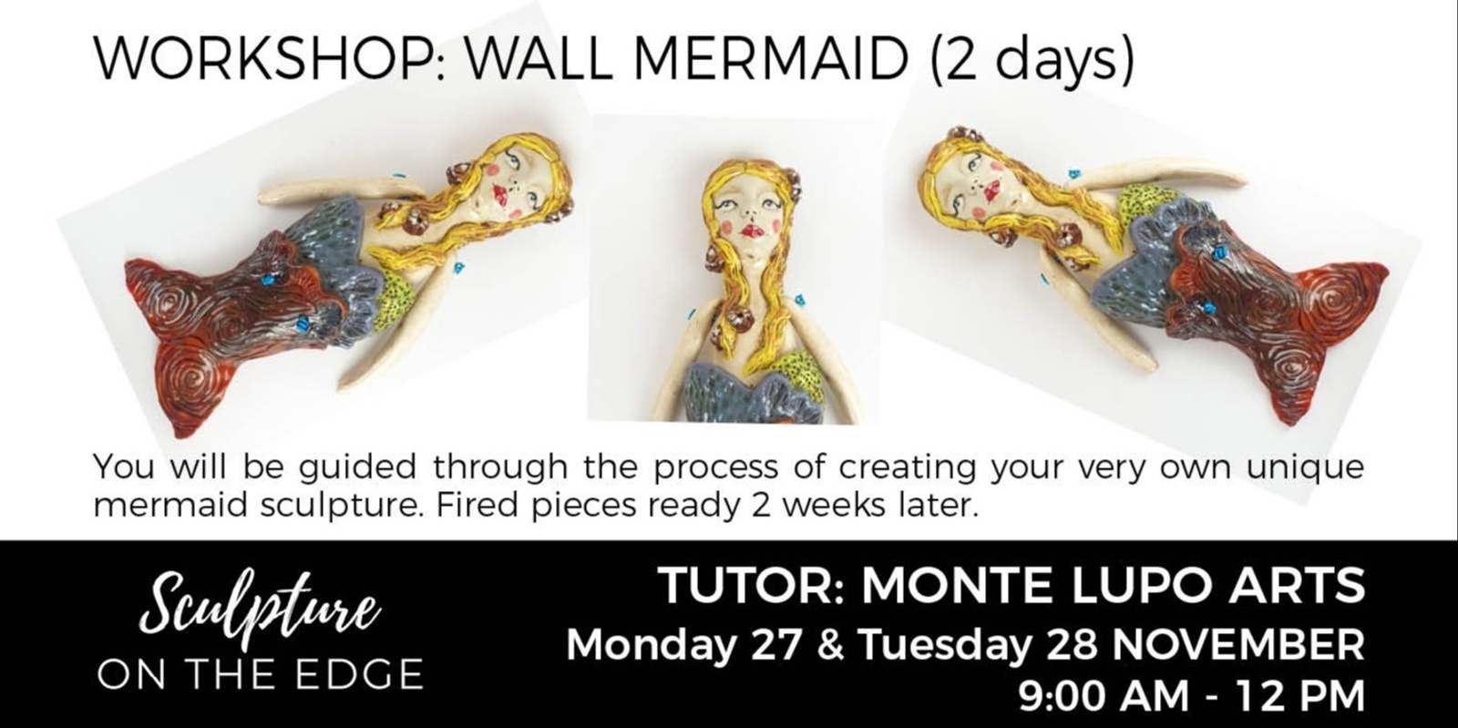 Banner image for Workshop: Wall Mermaid with Monte Lupo Arts (2 days)
