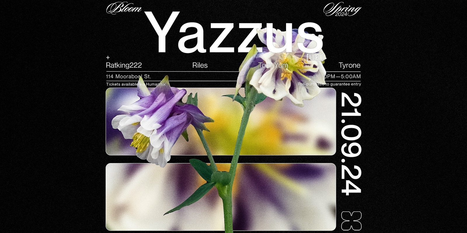 Banner image for Bloom ▬ Yazzus [UK]