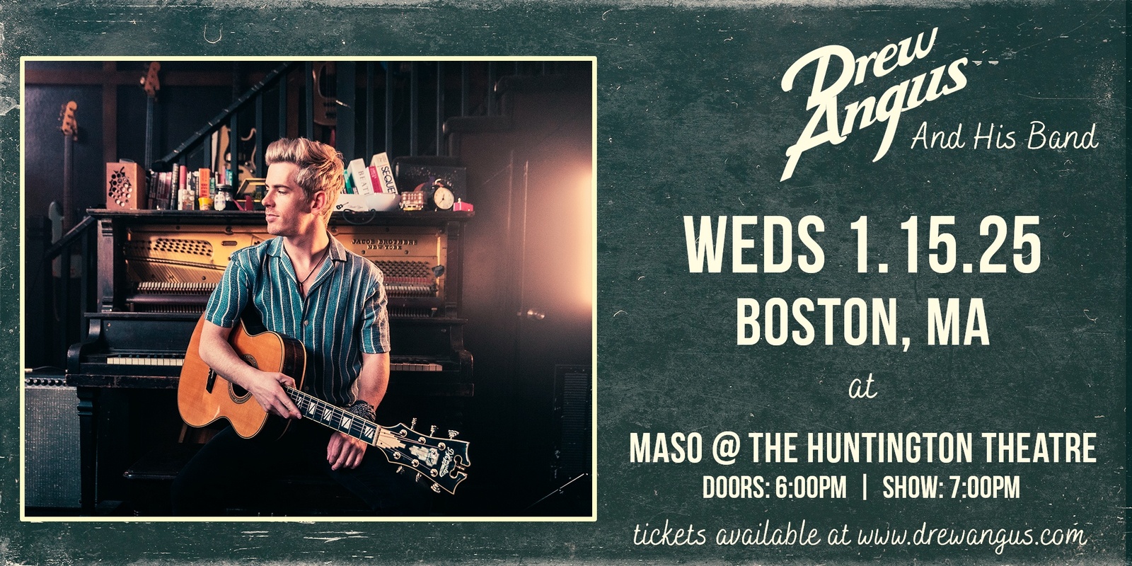 Banner image for An Evening With Drew Angus at Maso Studio in Boston, MA!