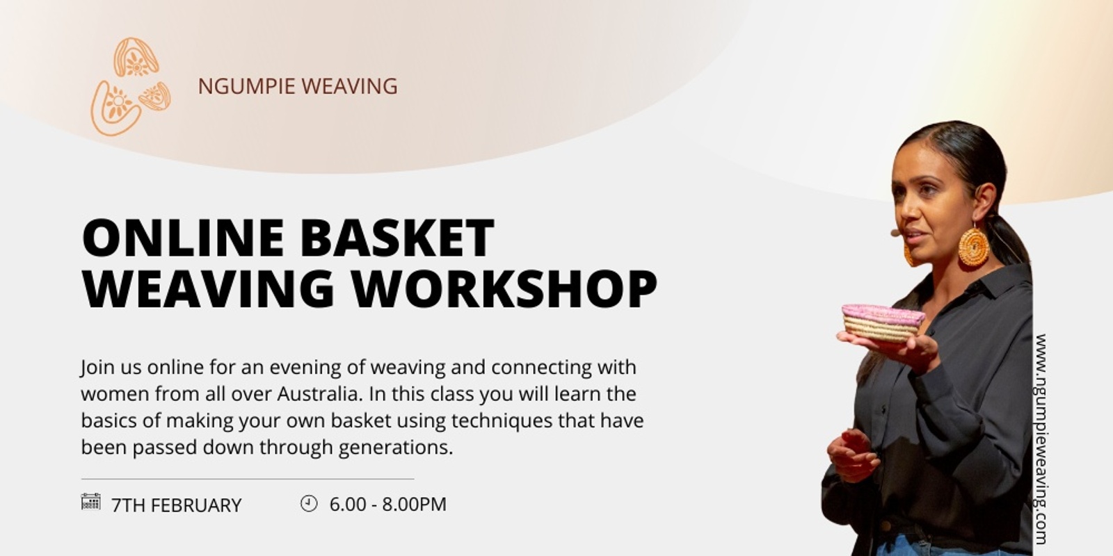 Banner image for Ngumpie Weaving Basket Weaving workshop